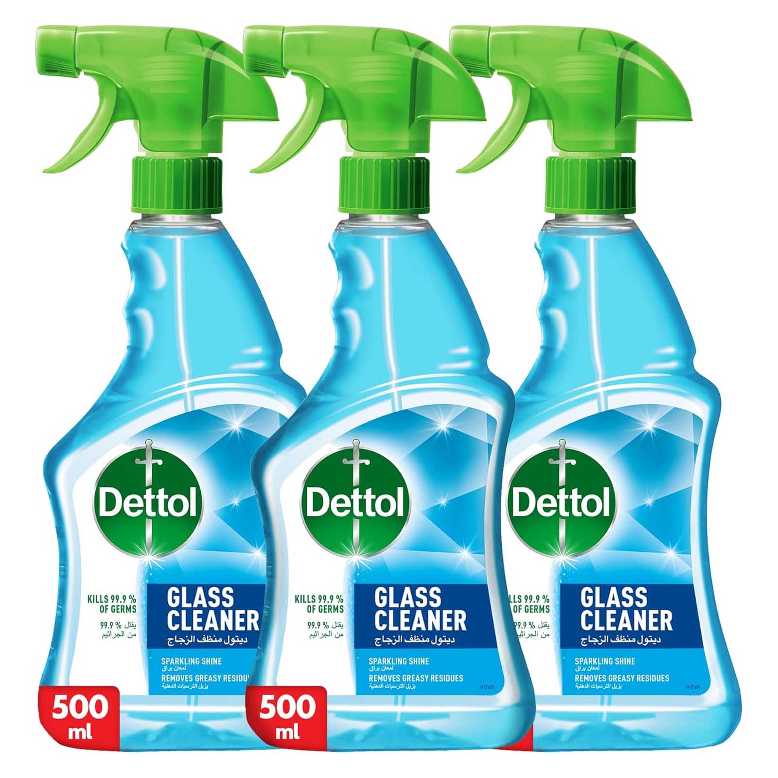 GLASS CLEANER DETTOL ( 3 X 500 ML )