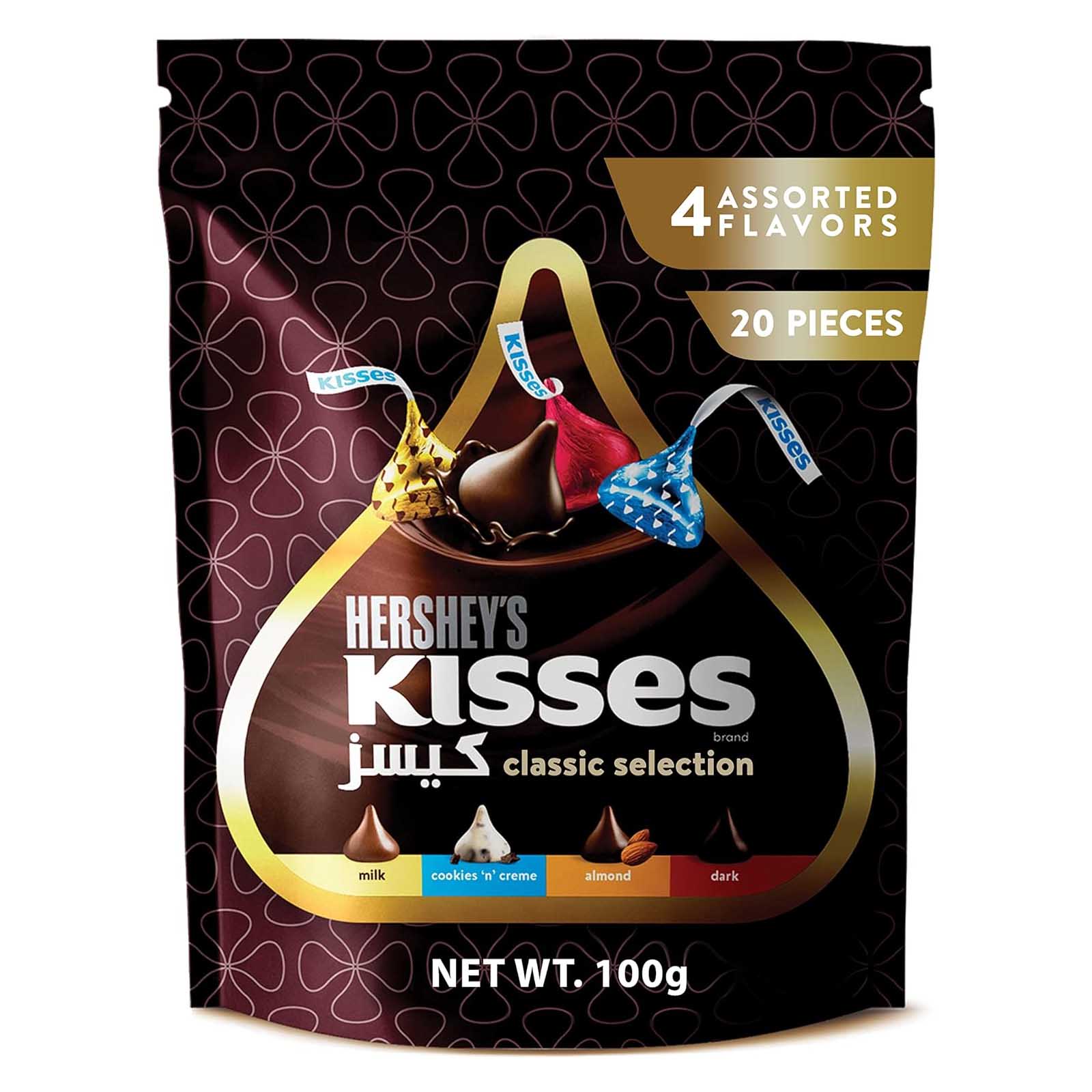 CHOCOLATE CLASSIC SELECTION KISSES HERSHEYS ( 100 GM )