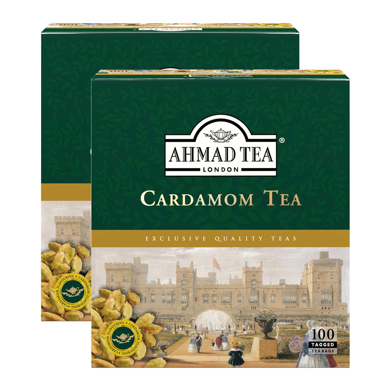 TEA BAG CARDAMOM AHMAD TEA ( 2 X 100 BAGS )