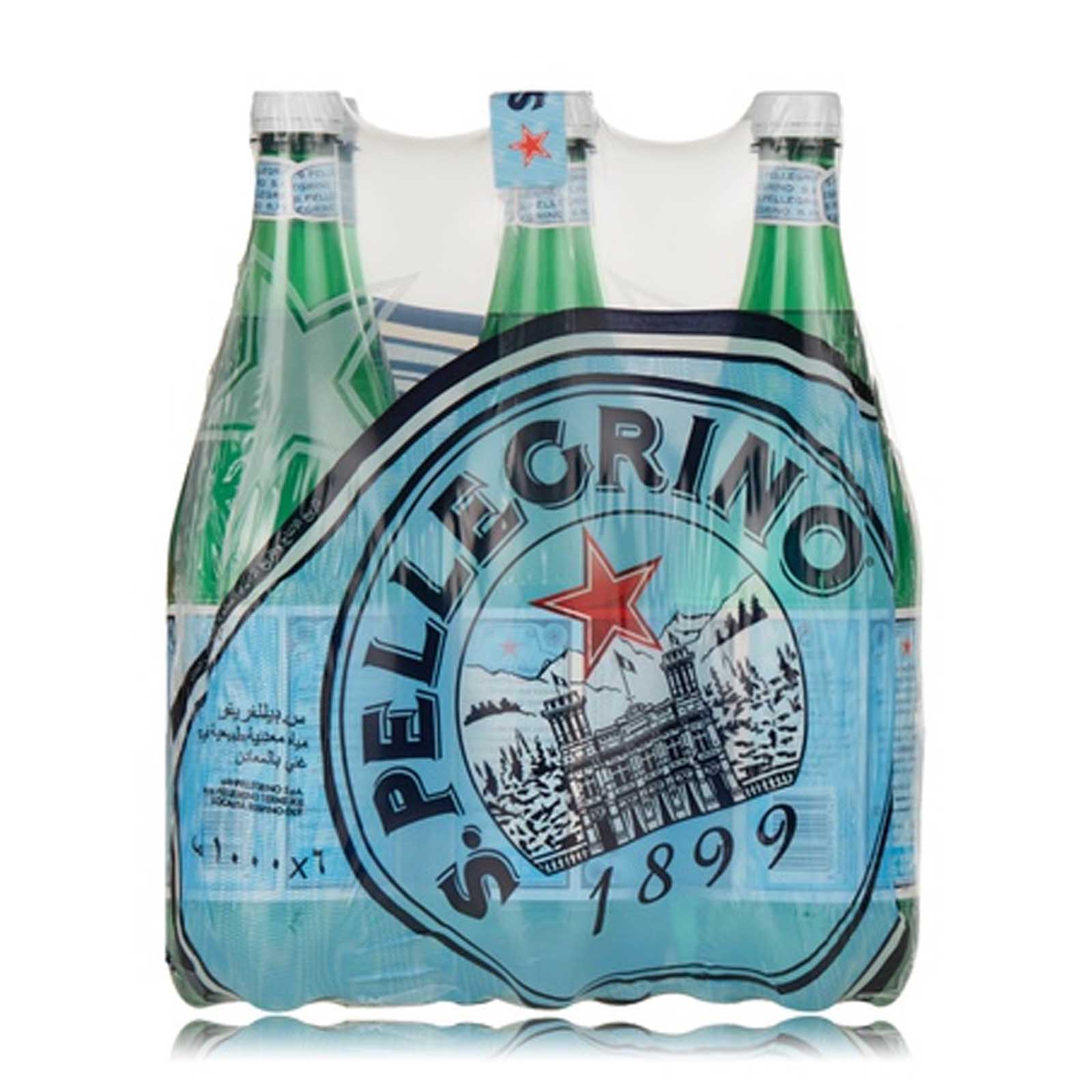 WATER NATURAL SPARKLING PET BOTTLE SAN PELLEGRINO ( 6 X 1 LTR )