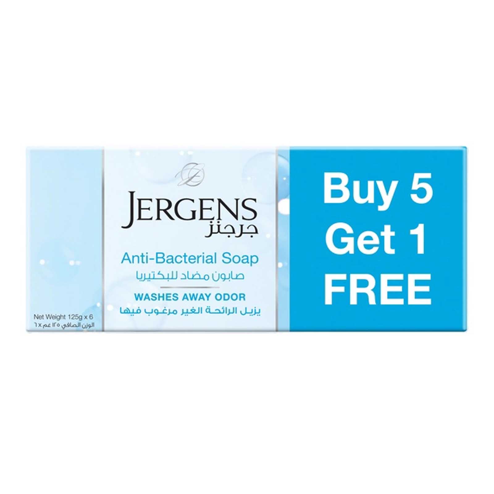 SOAP ANTI BACTERIAL JERGENS ( 6 X 125 GM )