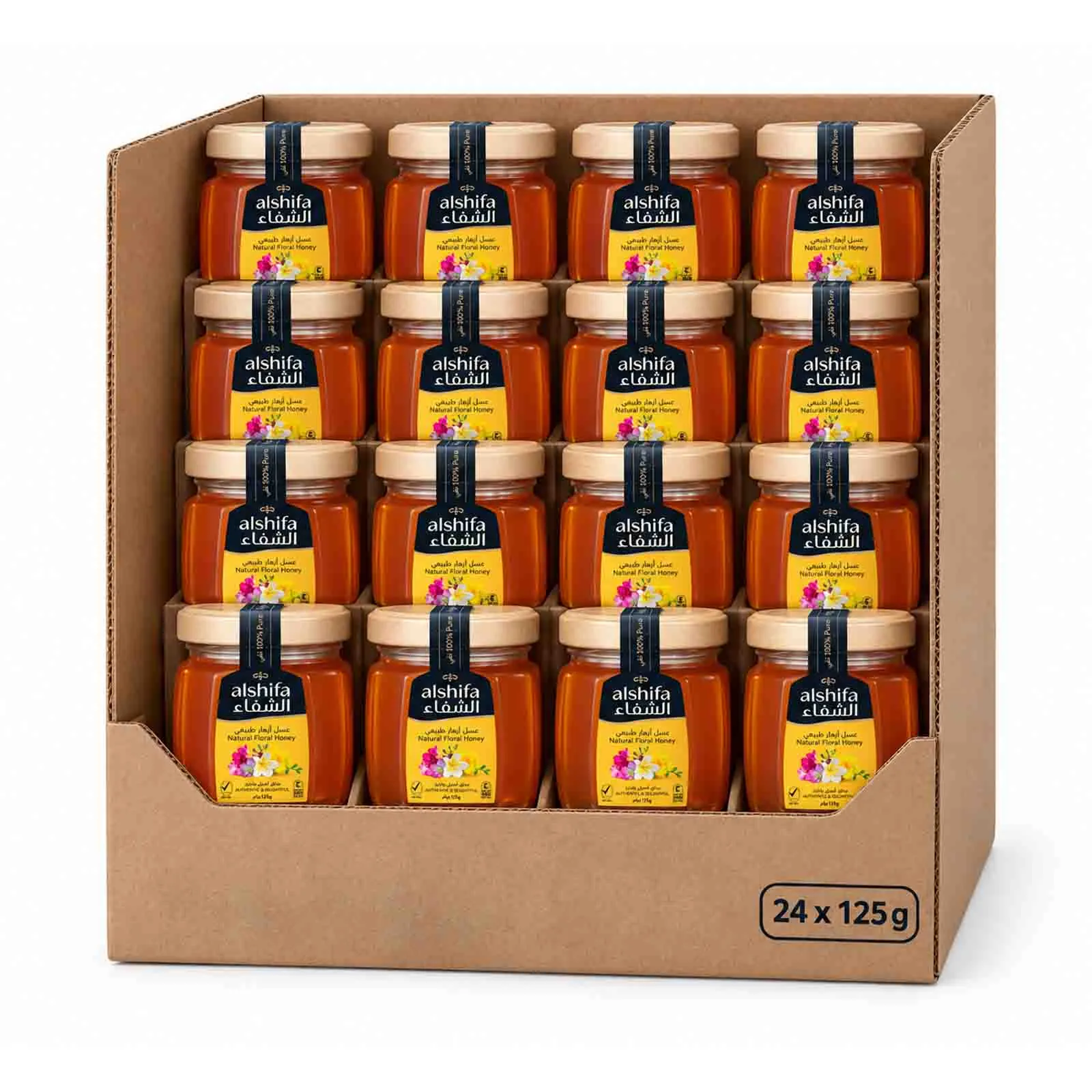 HONEY NATURAL AL SHIFA ( 24 x 125 GM )