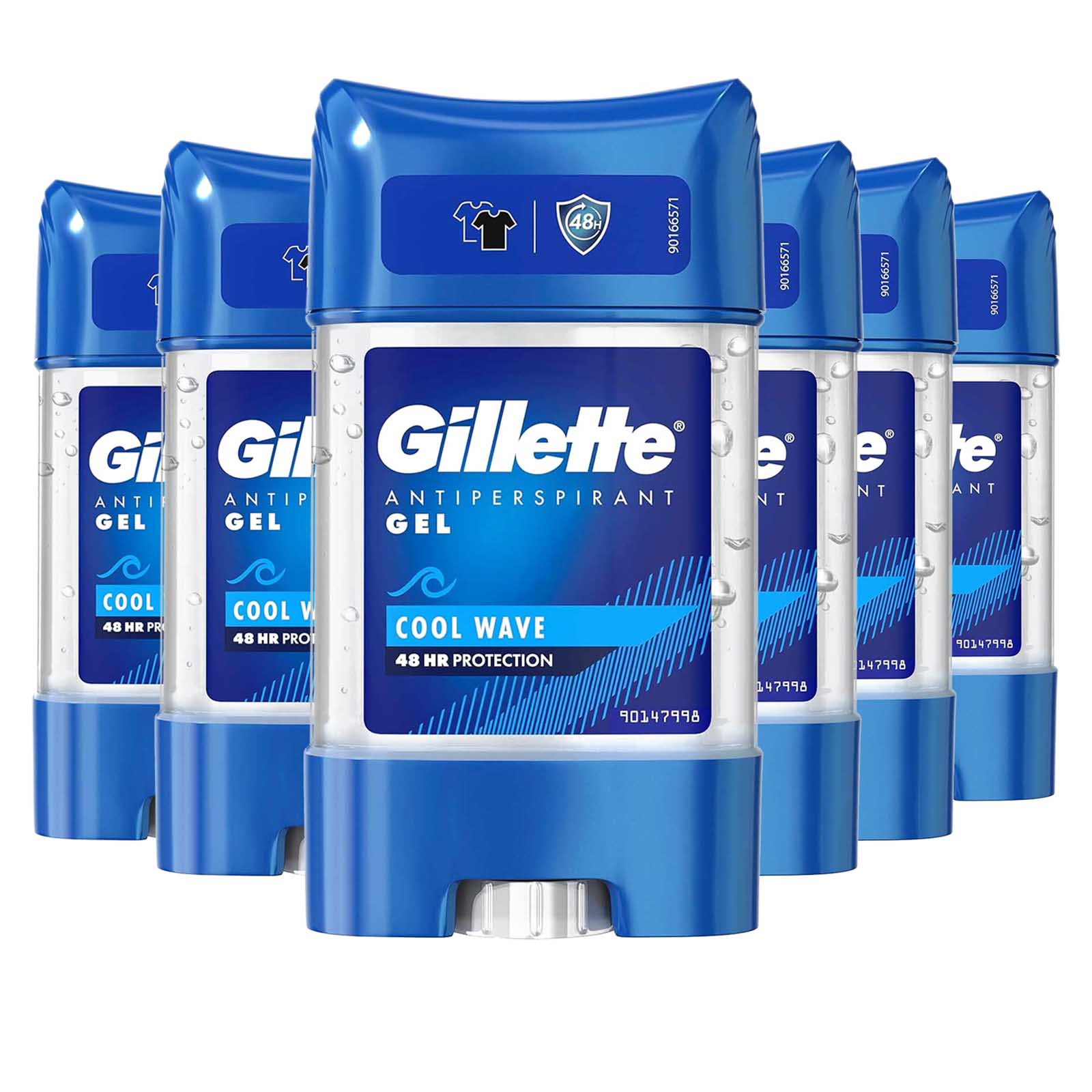 ANTIPERSPIRANT GEL COOL WAVE 48 HRS GILLETTE ( 6 X 70 ML)