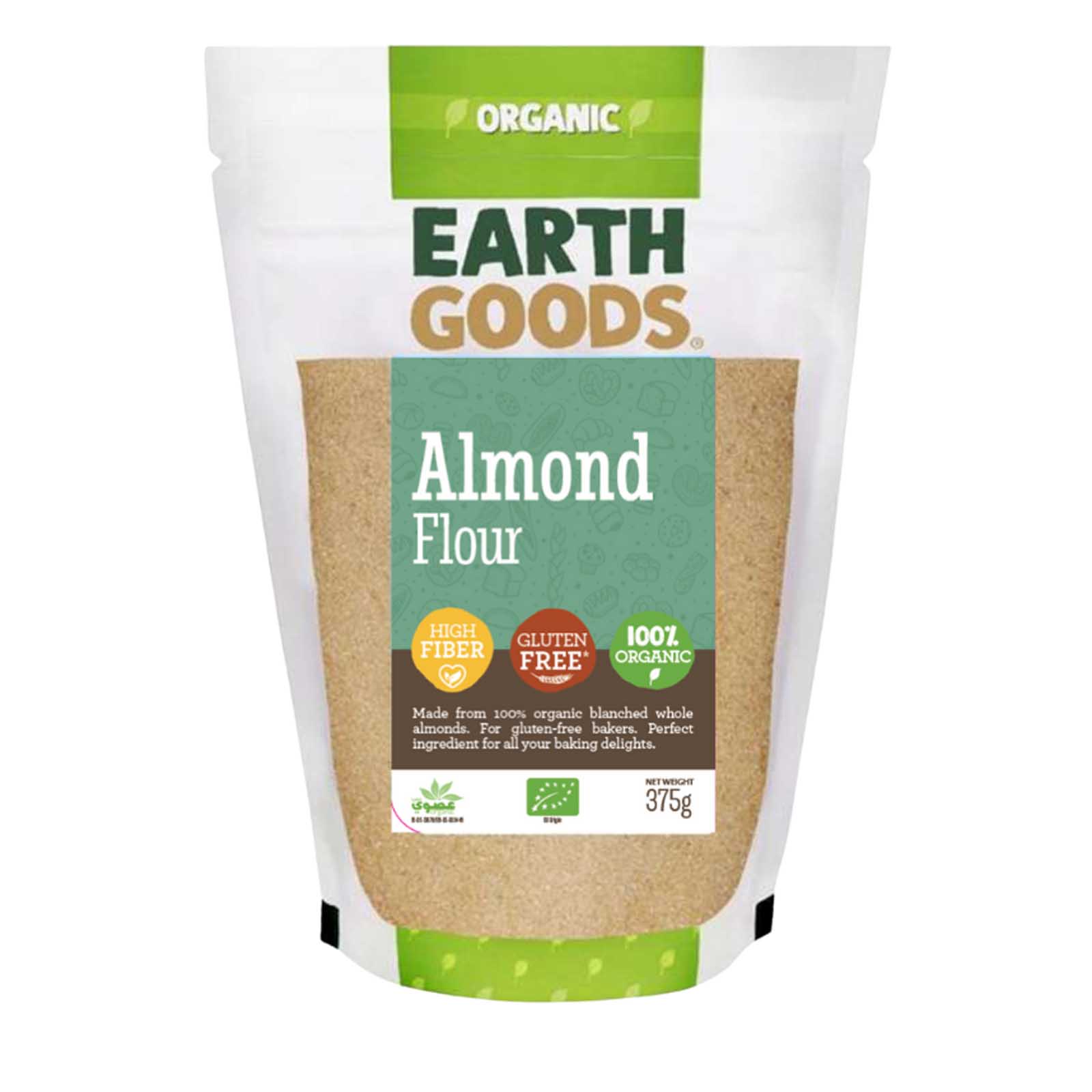 FLOUR ALMOND ORGANIC EARTH GOODS (375 GM) 