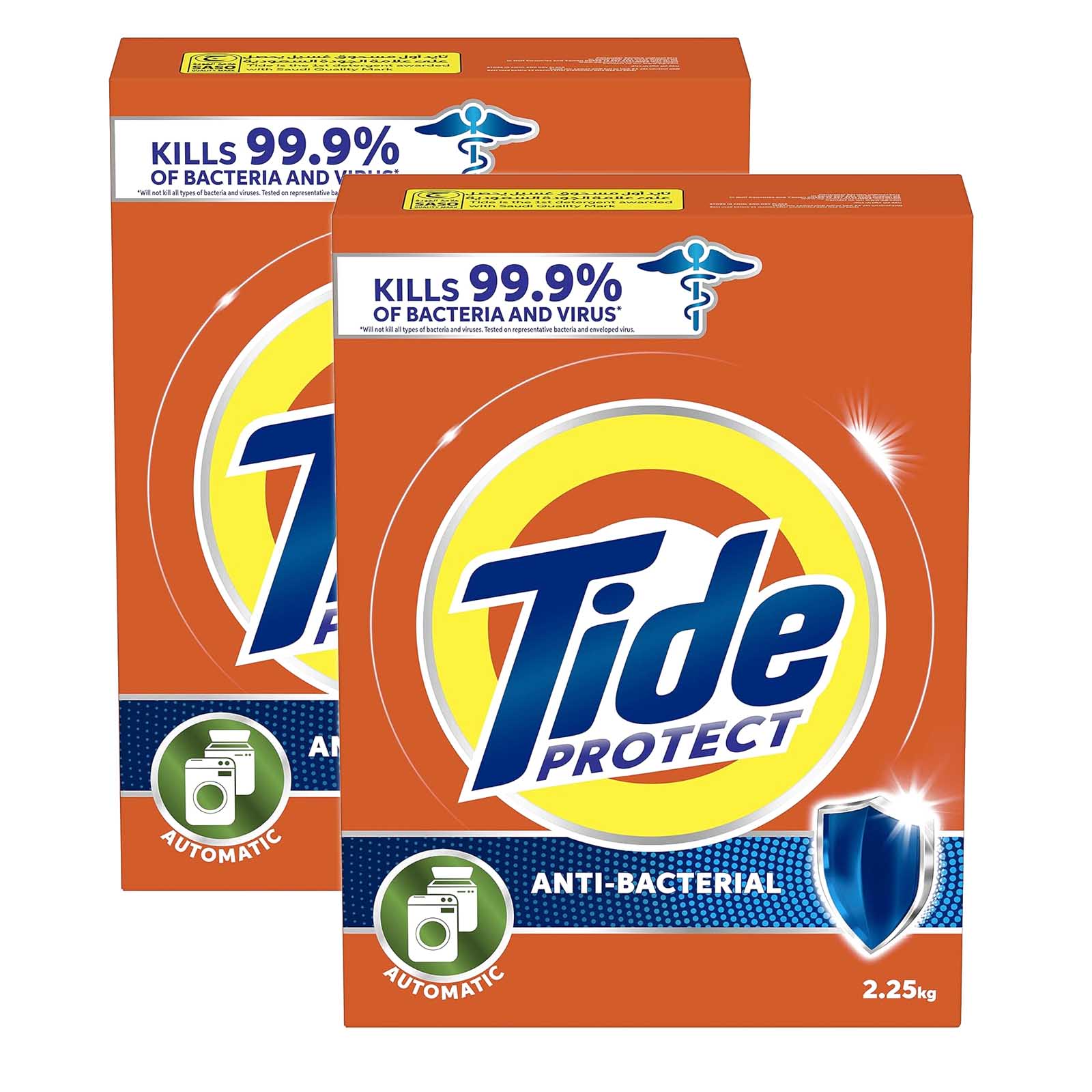 LAUNDRY DETERGENT POWDER ANTI BACTERIAL AUTOMATIC TIDE (  2 X 2.25 KG )