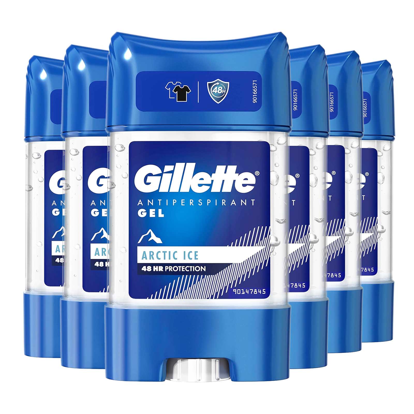 ANTIPERSPIRANT GEL ARCTIC ICE 48 HRS GILLETTE ( 6 X 70 ML )