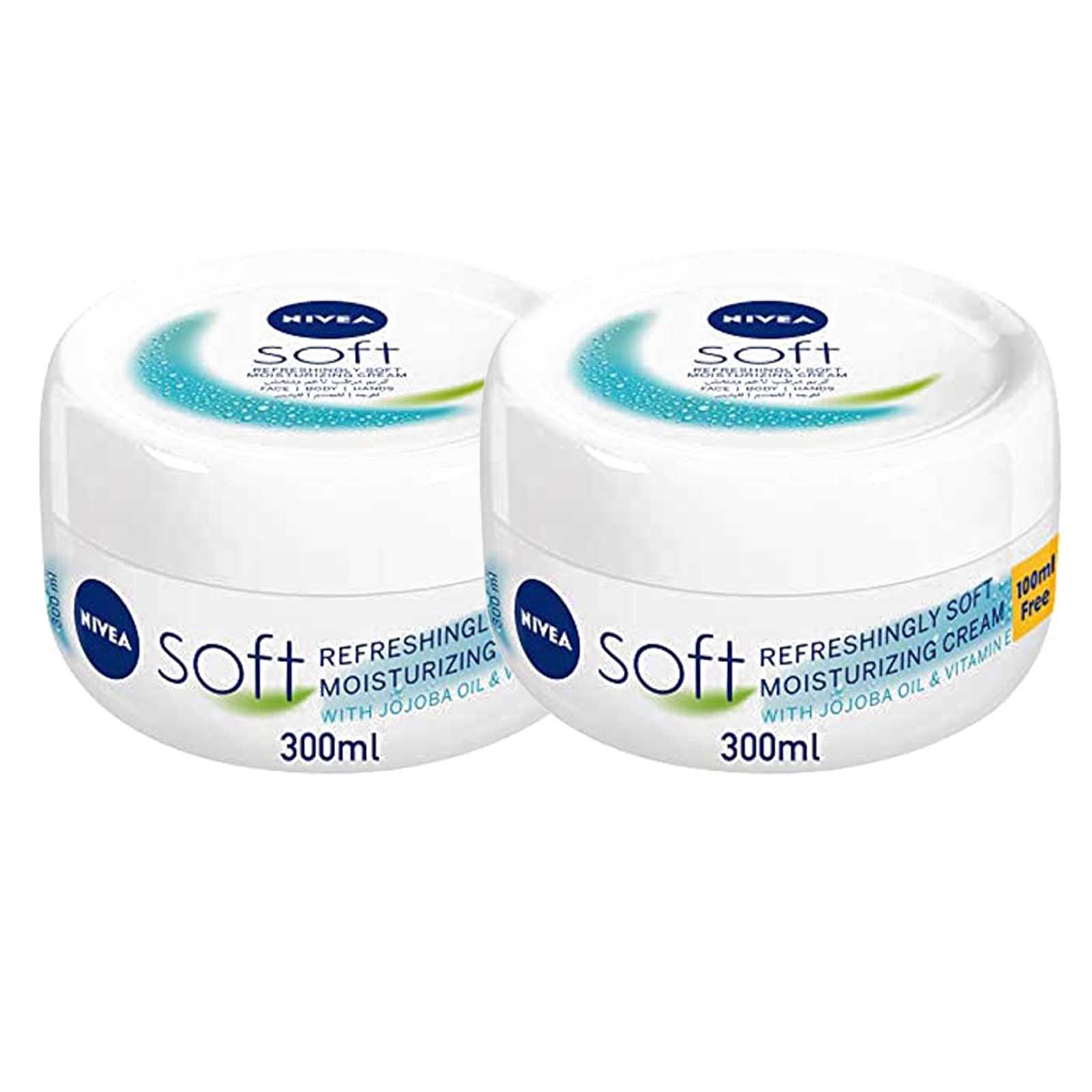 CREAM SOFT MOISTURIZING NIVEA ( 2 X 300 ML)