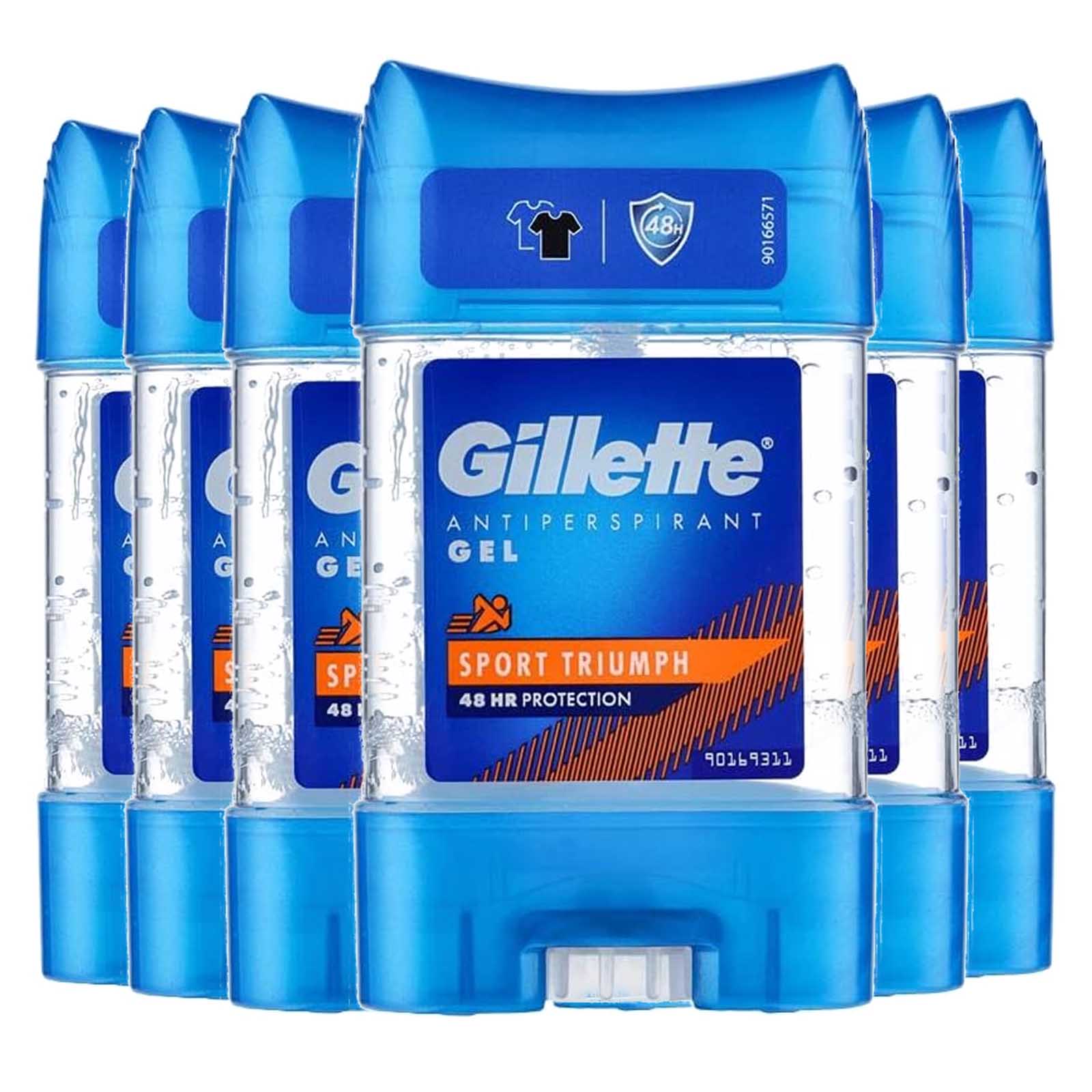 ANTIPERSPIRANT GEL SPORT TRIUMPH 48 HRS GILLETTE ( 6 X 70 ML )