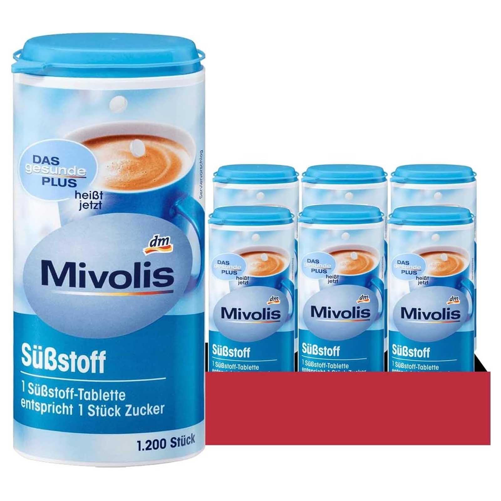 SWEETENER TABLETS MIVOLIS (6 X 72 GM)