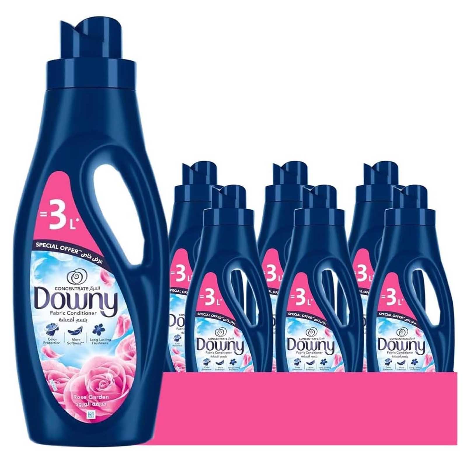 FABRIC CONDITIONER CONCENTRATE ROSE GARDEN DOWNY ( 6 X 1 LTR )