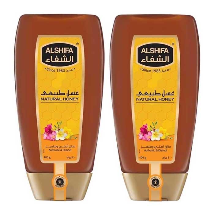 HONEY SQUEEZE NATURAL ALSHIFA ( 2 X 400 GM )