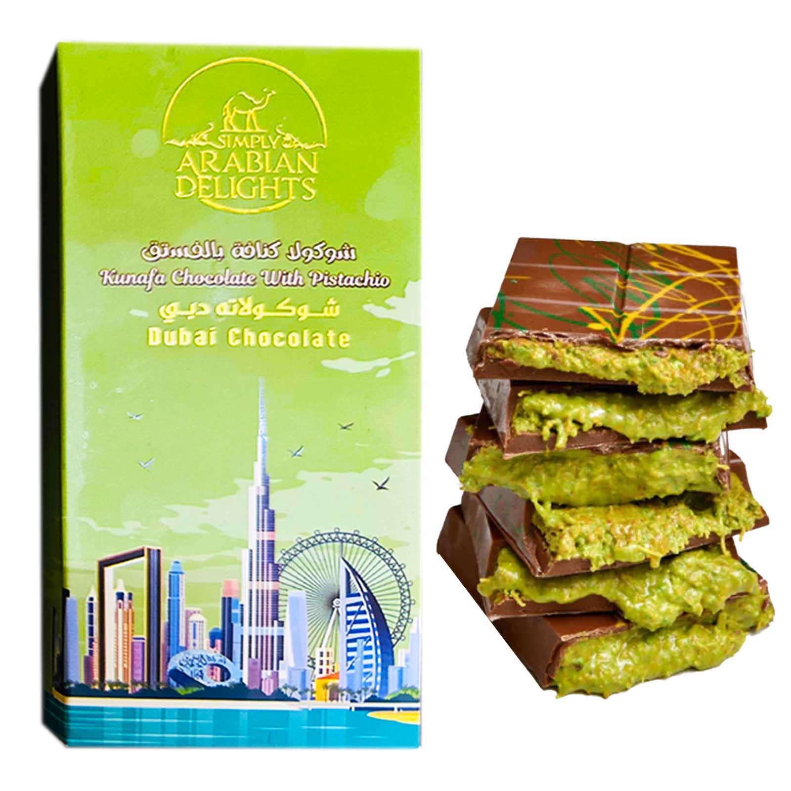  Kunafa Chocolate With Pistachio Arabian Delights 200 g