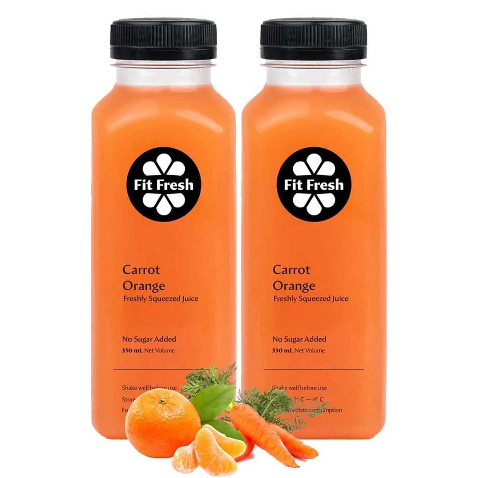 ORANGE AND CARROT JUICE FF ( 2 X 330 ML )