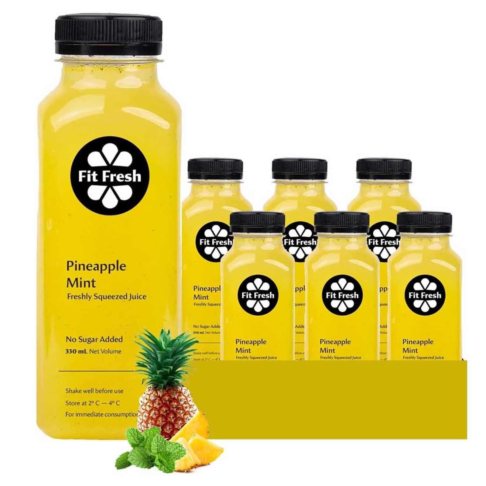 PINEAPPLE AND MINT JUICE FF ( 6 X 330 ML )
