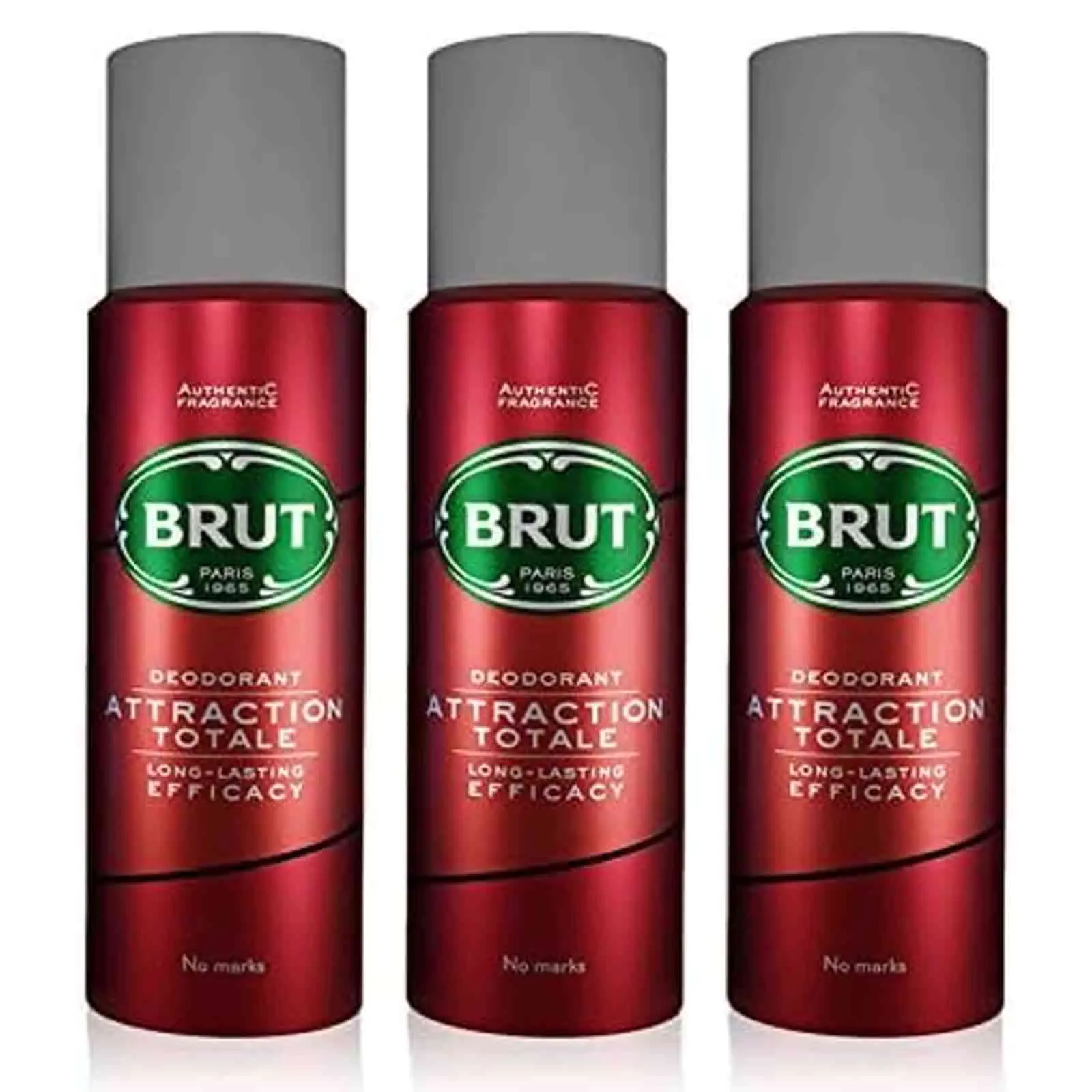 DEODORANT SPRAY ATTRACTION TOTALE BRUT ( 3 X 200 ML )