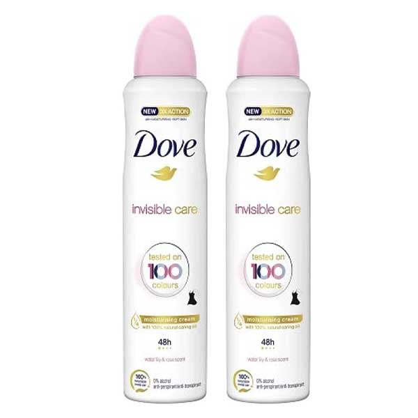 DEODORANT SPRAY INVISIBLECARE FLORAL TOUCH DOVE ( 2 X 250 ML )
