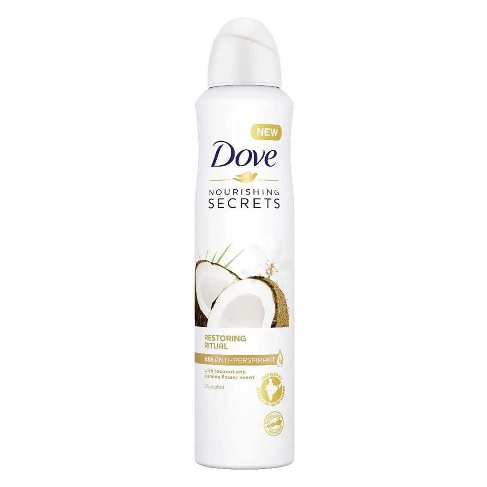 DEODORANT SPRAY RESTORING RITUAL WITH COCONUT AND JASMINE FLOWER SCENT DOVE ( 250 ML )