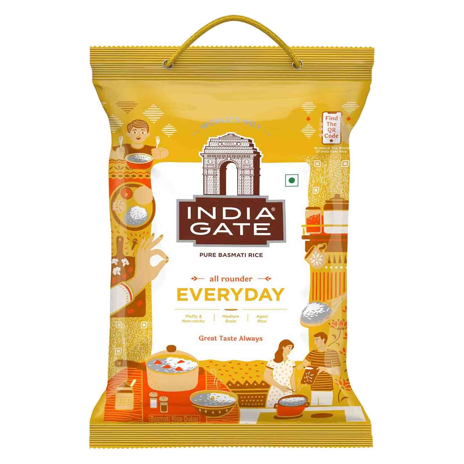 RICE BASMATI EVERYDAY INDIA GATE ( 5 KG )