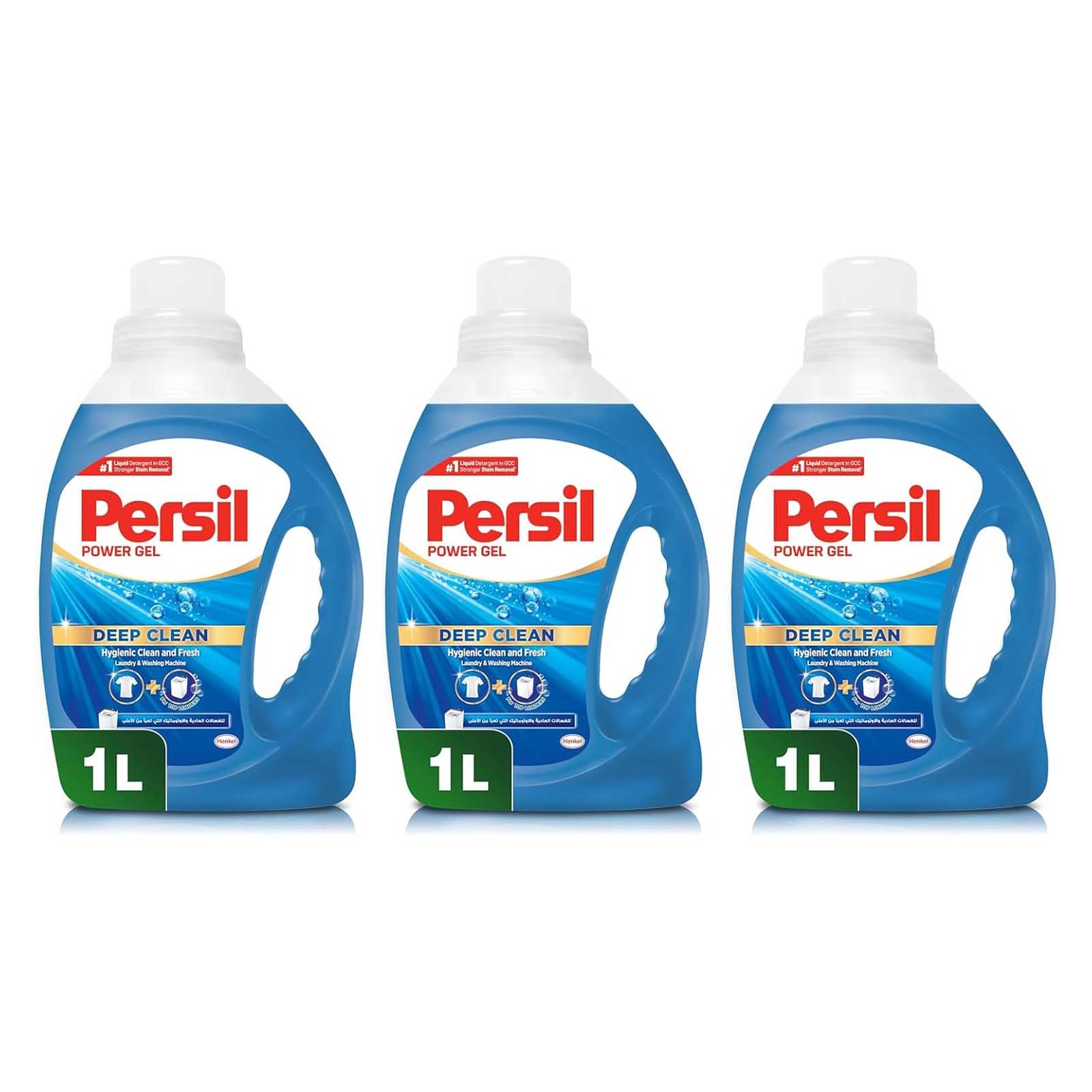 LAUNDRY LIQUID POWER GEL TOP LOAD PERSIL ( 3 X 1 LTR )