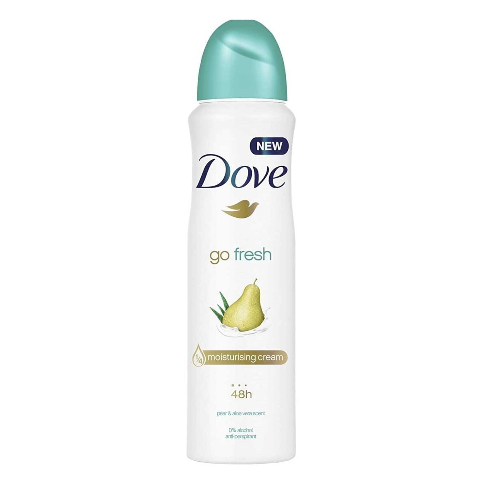  Dove Deodorant Aerosol Go Fresh with Pear and Aloe Vera 250 ml