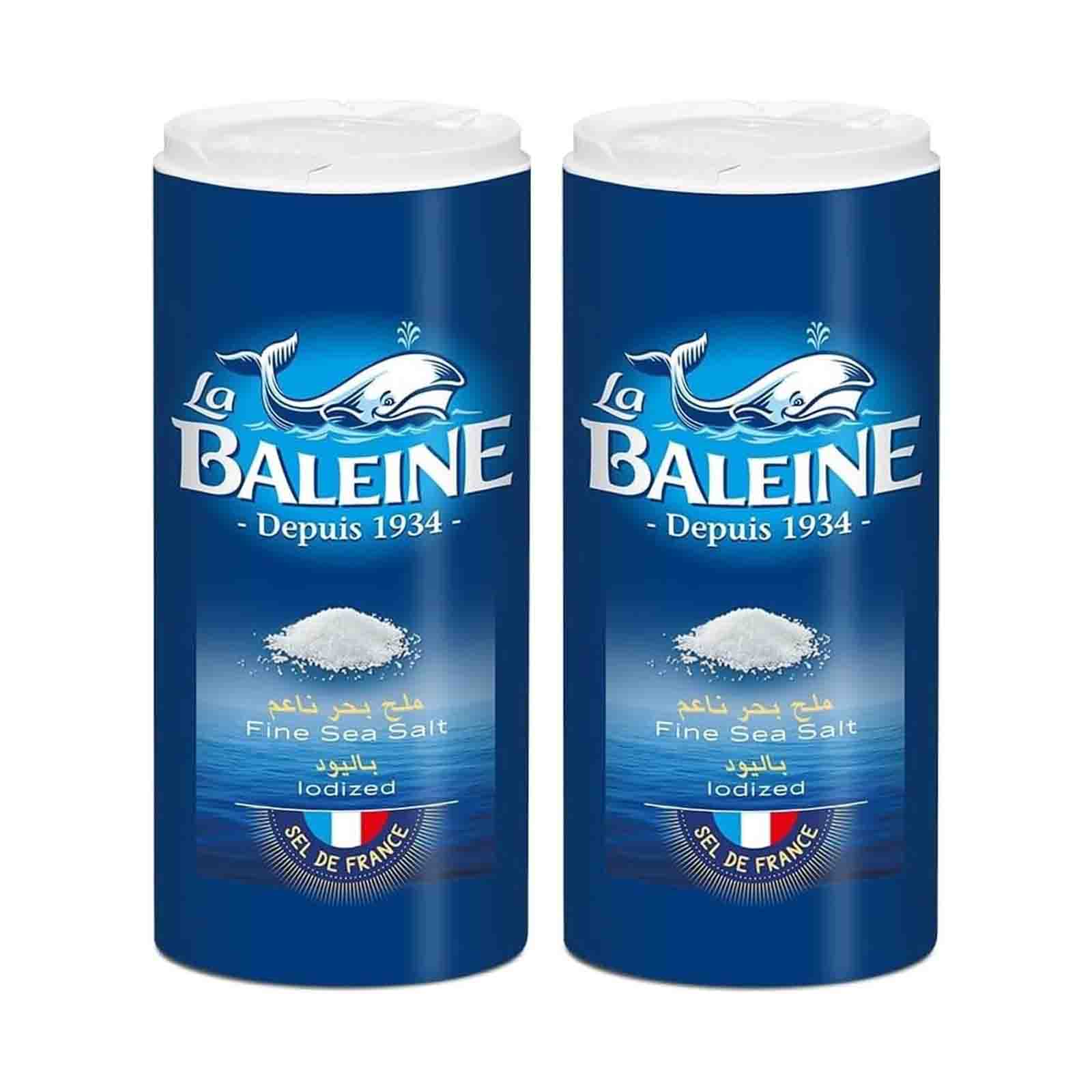SEA SALT FINE IODIZED LA BALLEINE ( 2 X 600 GM )