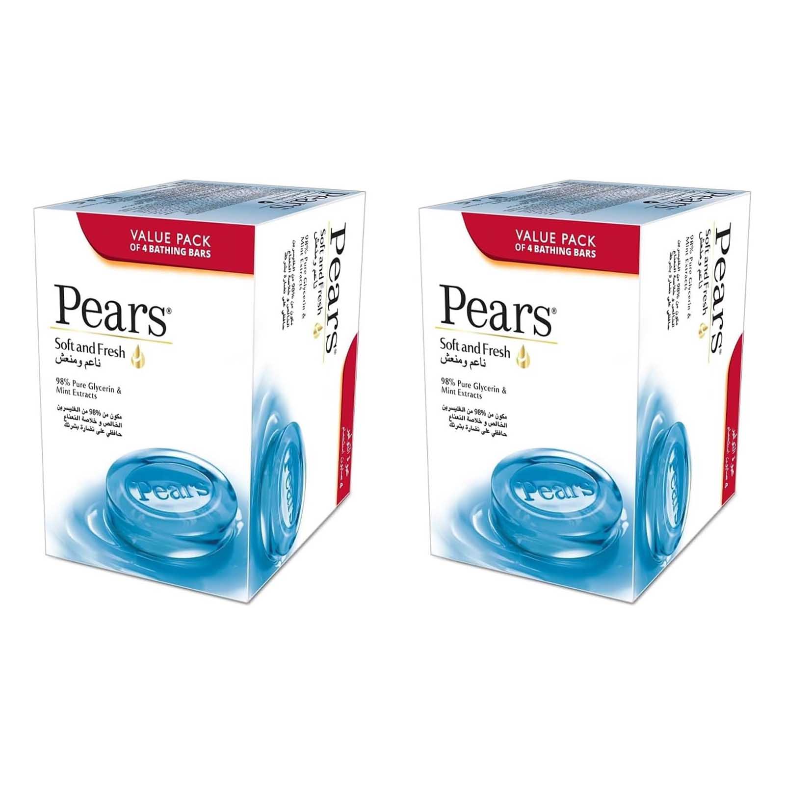 SOAP SOFT & FRESH PEARS ( 2 X 4 X 125 GM )