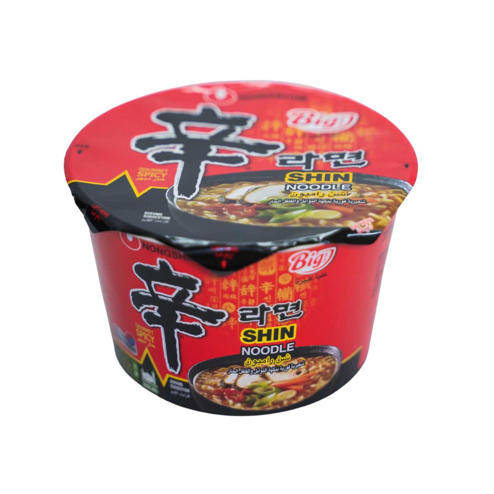 NOODLES SOUP BOWL GOURMET SPICY KOREAN NONGSHIM ( 2 X 114 GM )