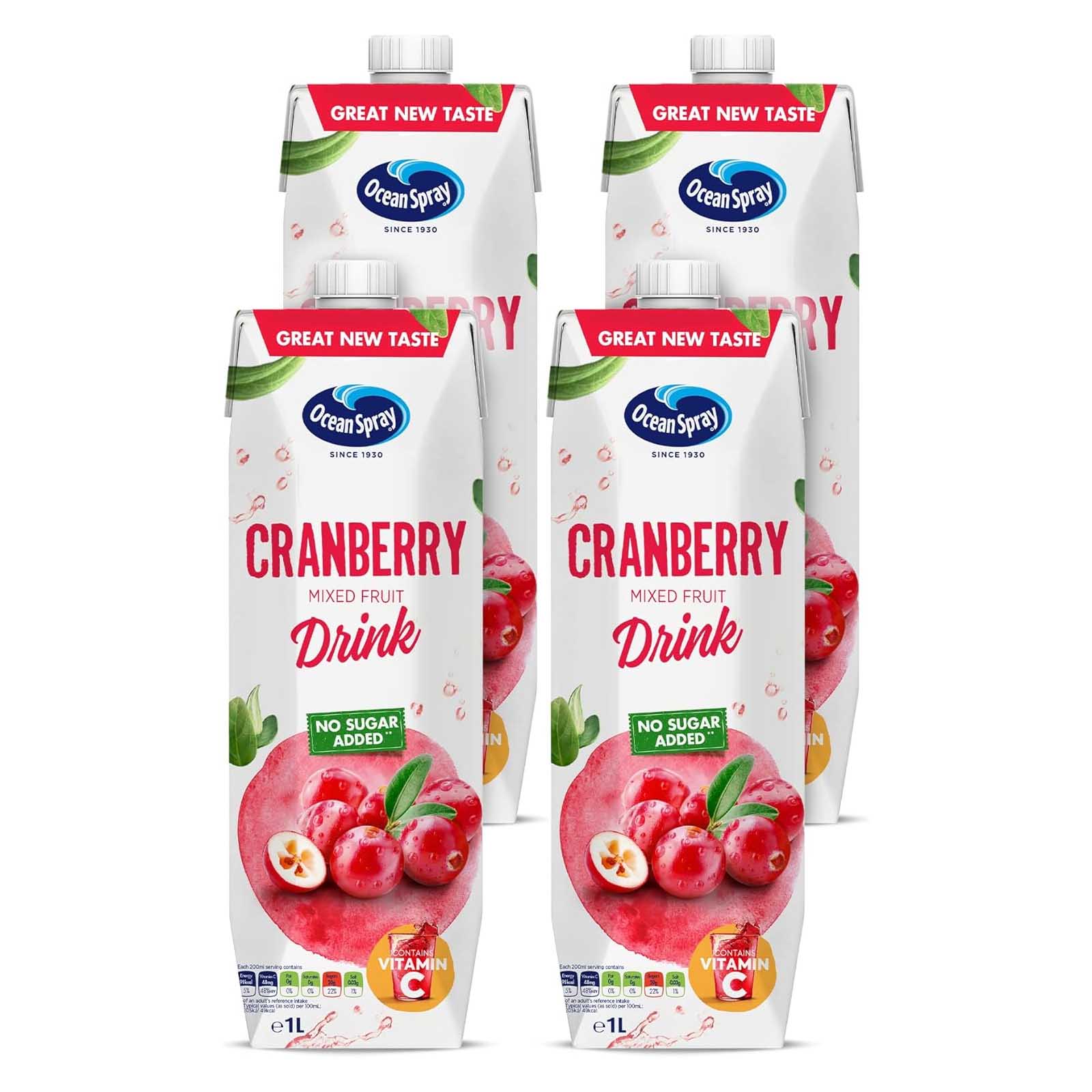 JUICE CRANBERRY MIXED FRUIT OCEAN SPRAY ( 4 X 1 LTR )