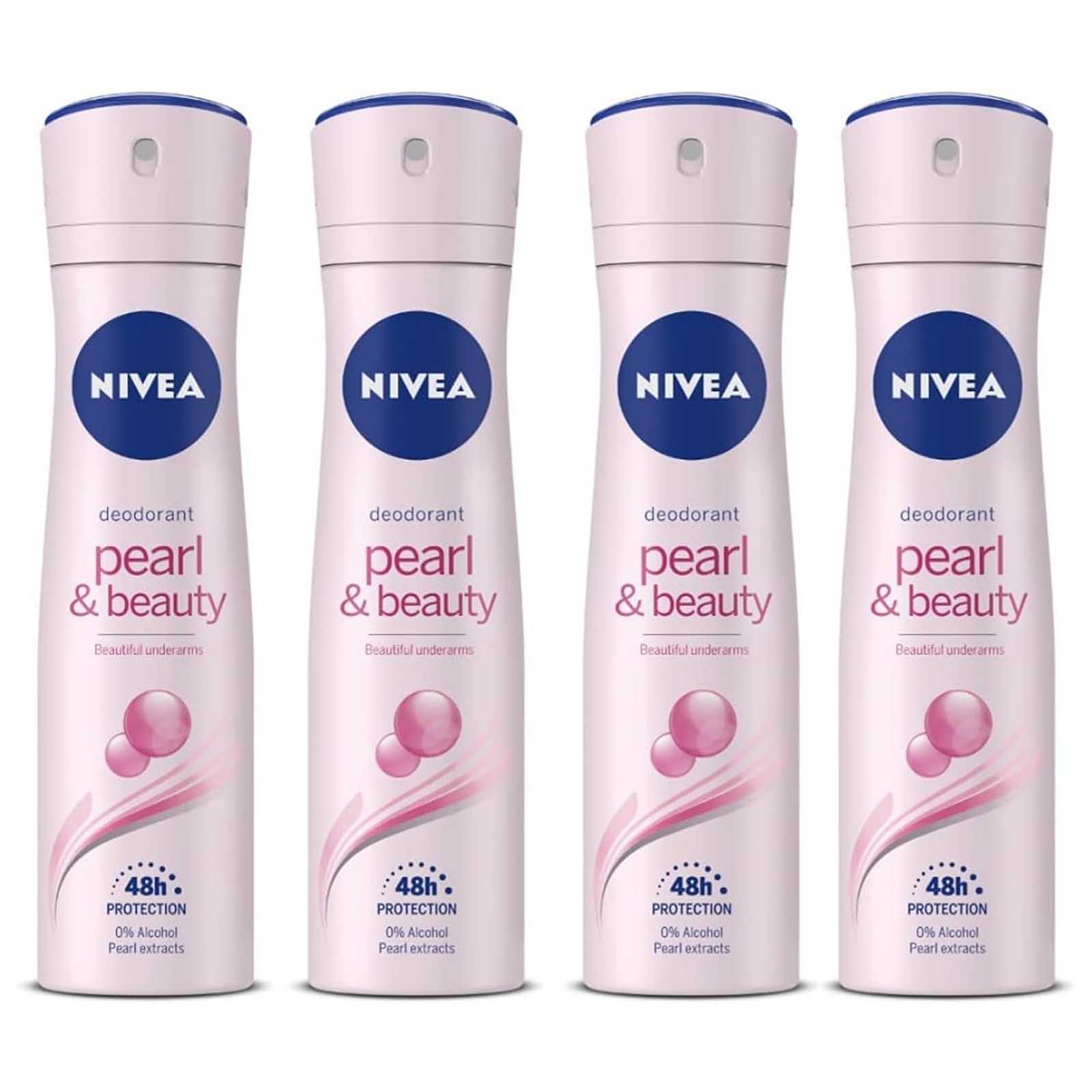 DEODORANT SPRAY PEARL & BEAUTY NIVEA ( 4 X 150 ML)
