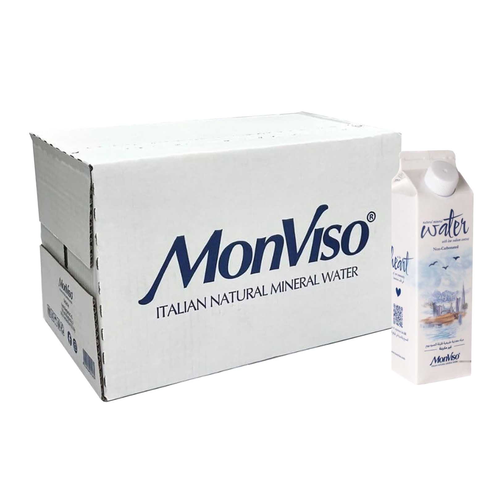 WATER STILL NATURAL MINERAL GABLE TOP MONVISO ( 15 X 330 ML )