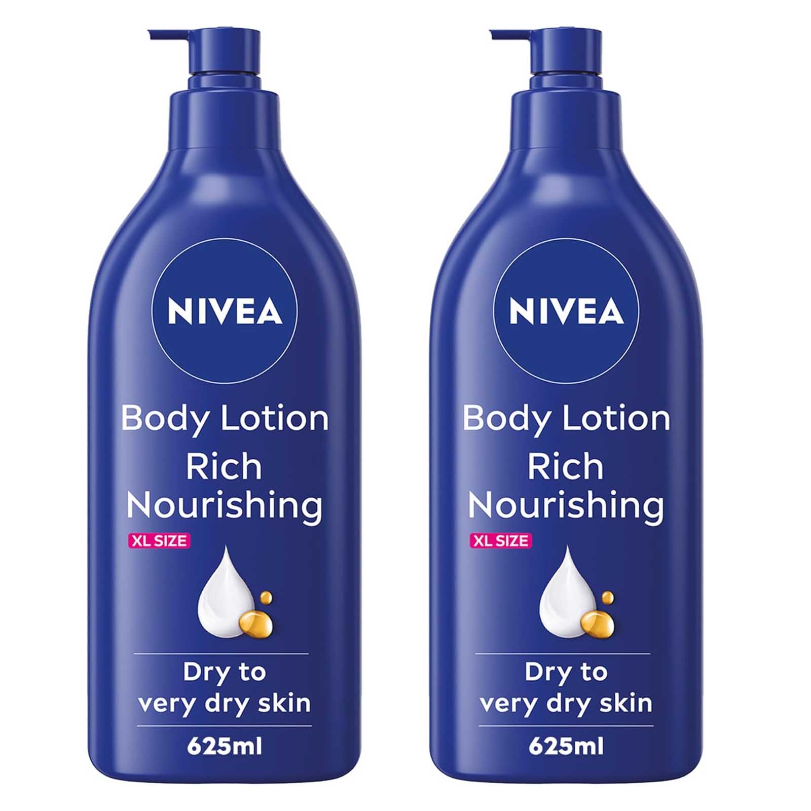BODY LOTION RICH NOURISHING NIVEA ( 2 X 625 ML )