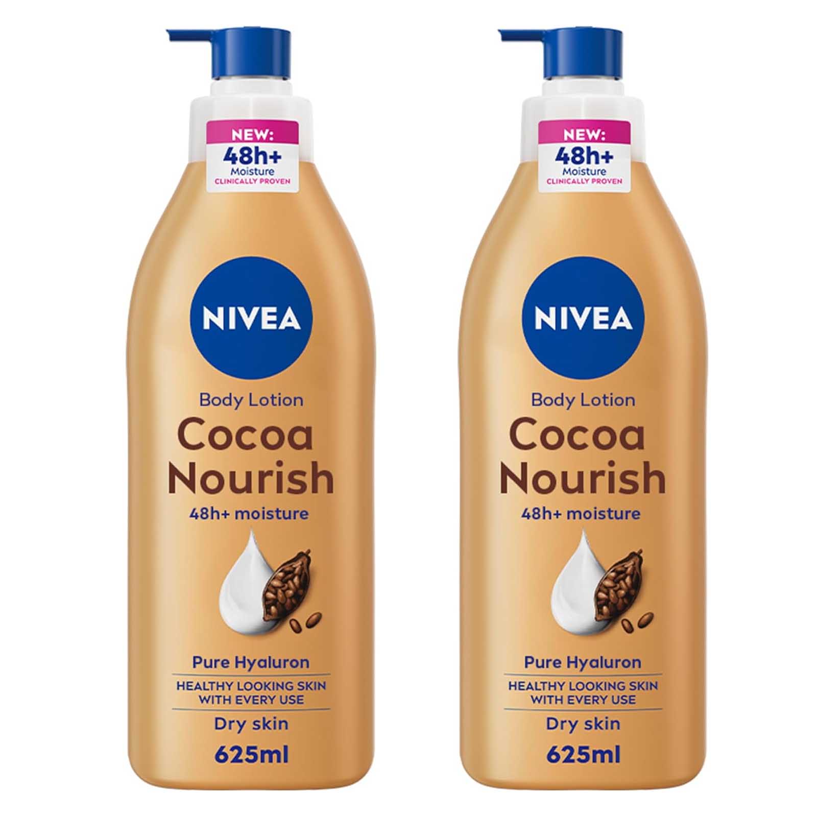 BODY LOTION COCOA BUTTER NIVEA ( 2 X 625 ML )