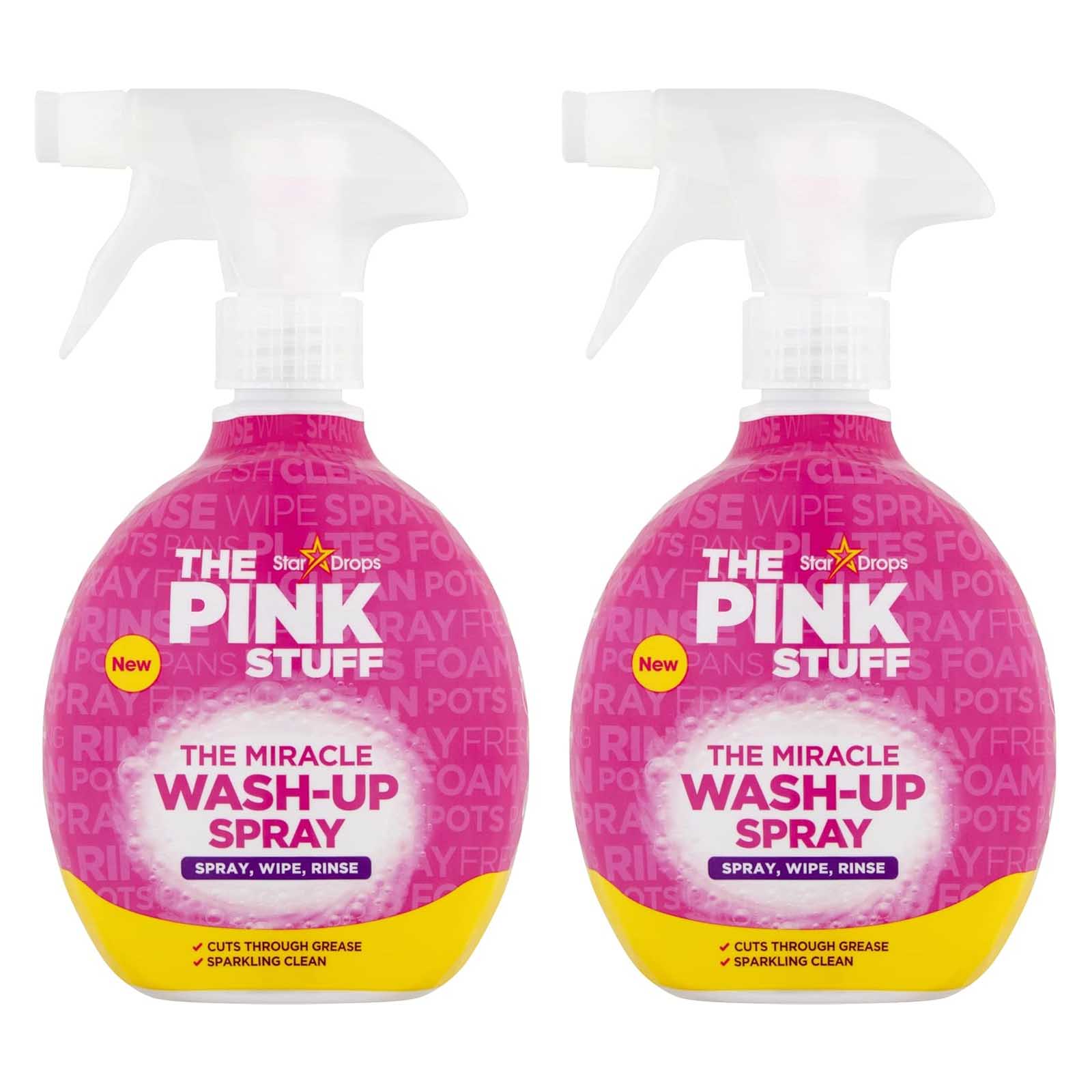  Star Drops The Pink Stuff Star Drop Wash Up Cleaner Spray 2 x 500 ml