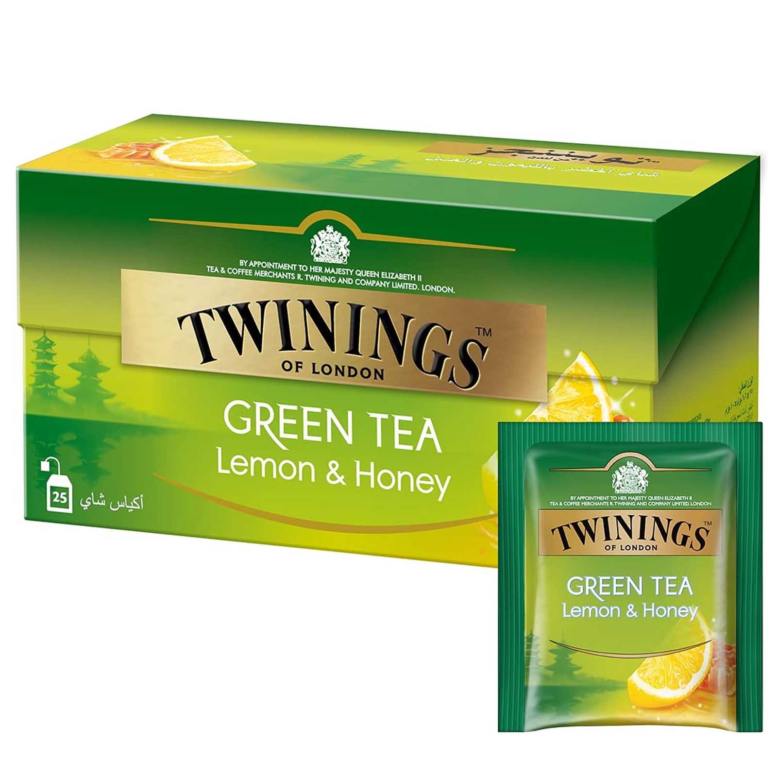 TEA BAG GREEN TEA LEMON & HONEY TWININGS ( 25 BAG )