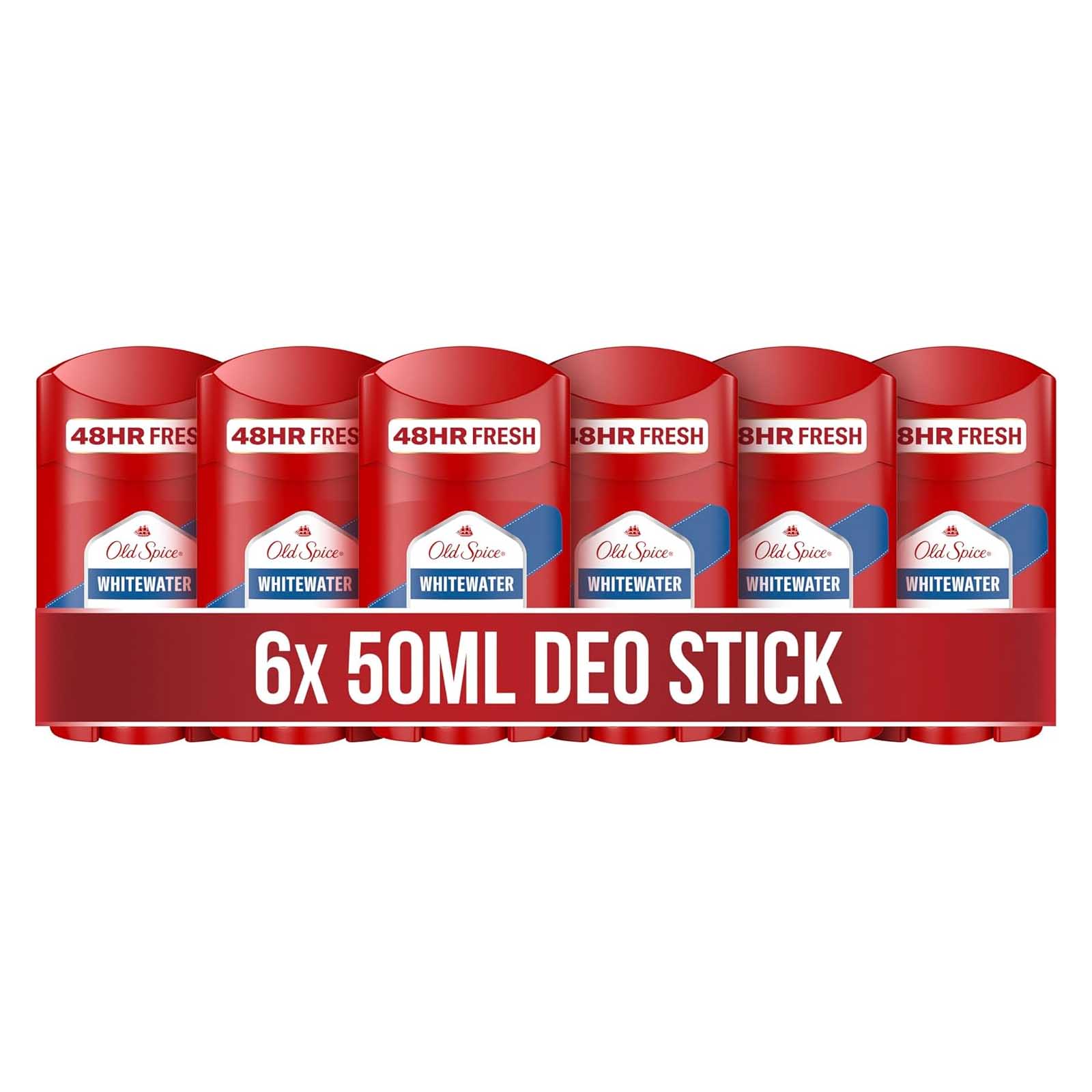 DEODORANT STICK WHITEWATER MEN OLD SPICE ( 6 X 50 ML )