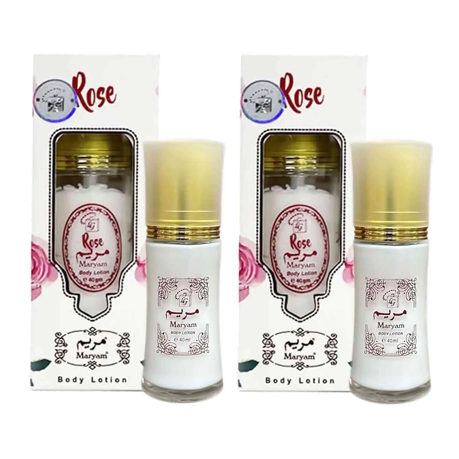 BODY LOTION FOR WOMEN ROSE MARYAM ( 2 X 40 ML )
