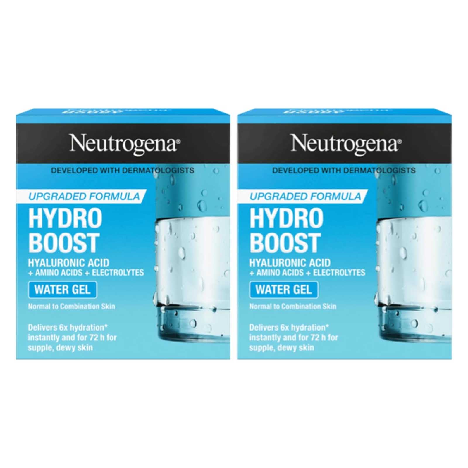 FACE MOISTURIZER HYDRO BOOST WATER GEL NEUTROGENA ( 2 X 50 ML )