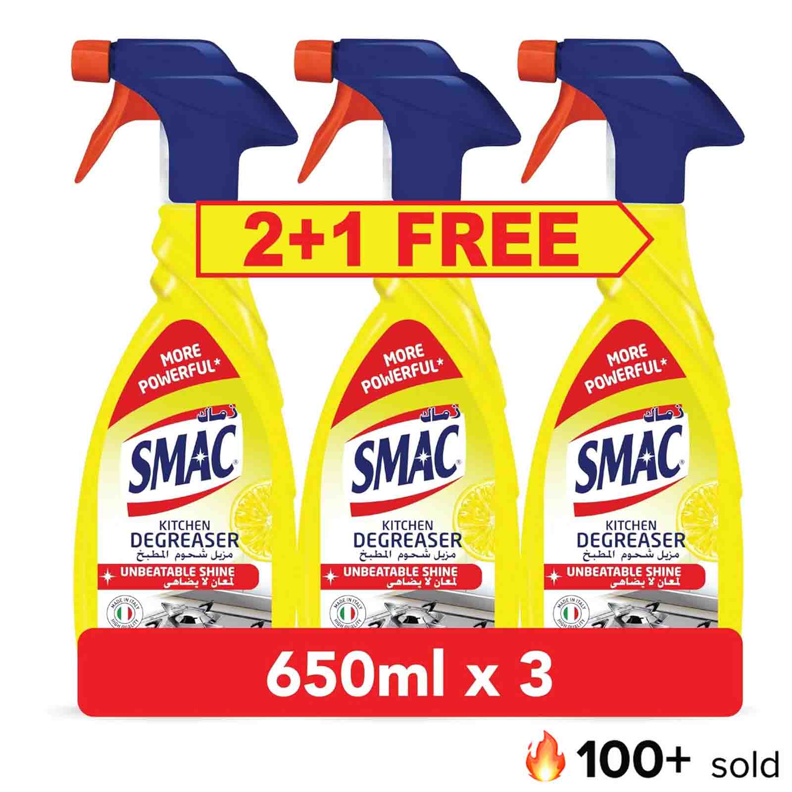 DEGREASER MULTI EXPRESS LEMON SMAC ( 3 X 650 ML )