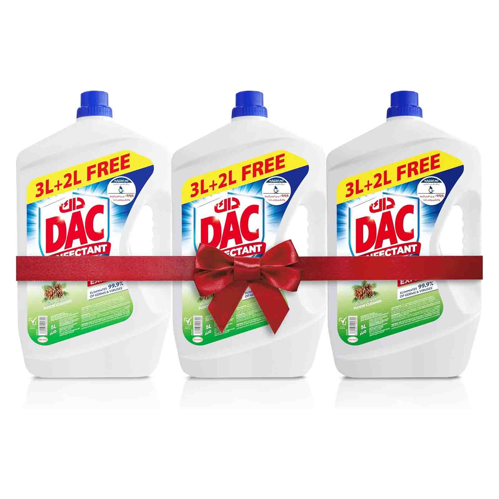 DISINFECTANT FLOOR CLEANER PINE DAC ( 3 X 5 LTR )