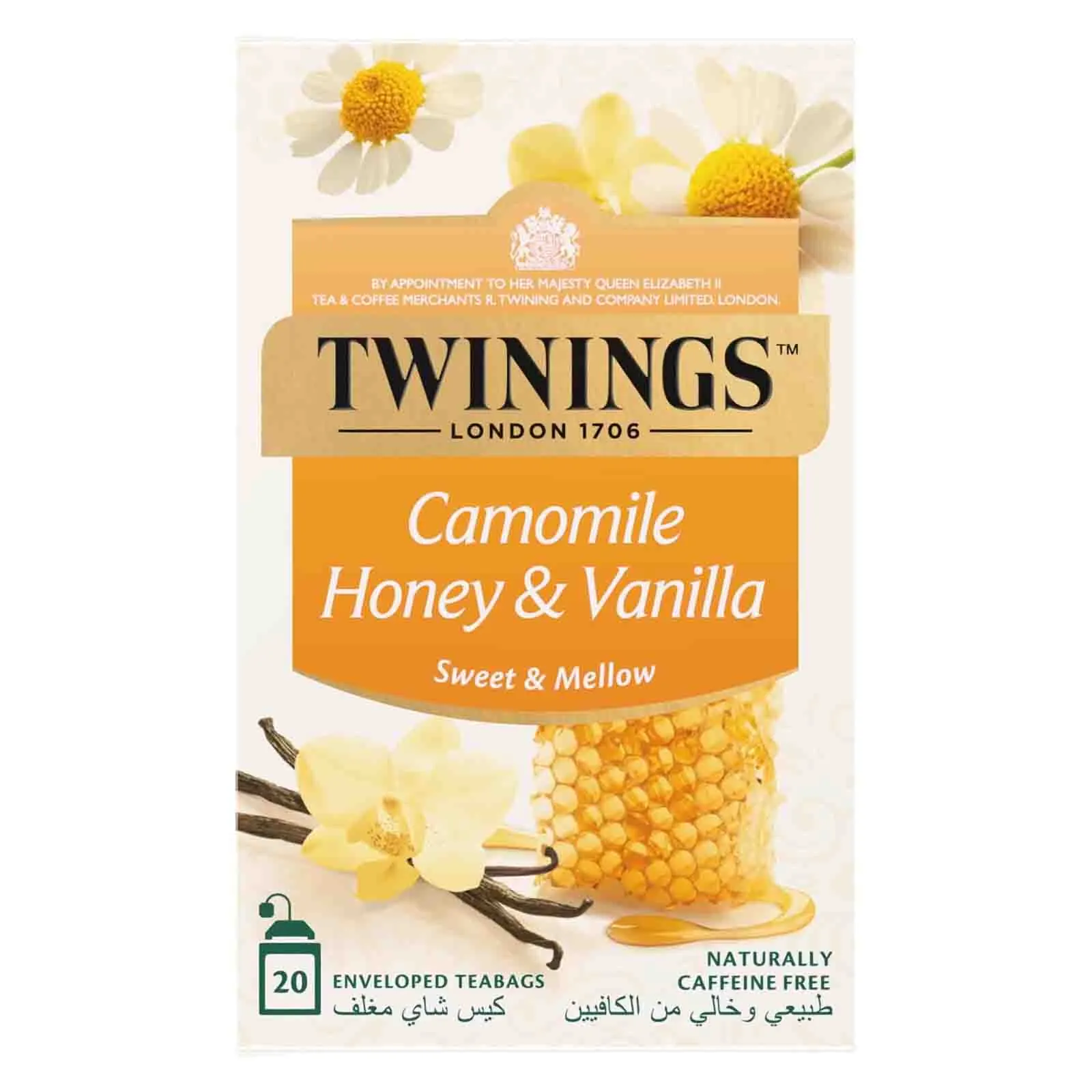 TEA BAG INFUSO CAMOMILE,  HONEY & VANILLA TWININGS ( 20 PC )