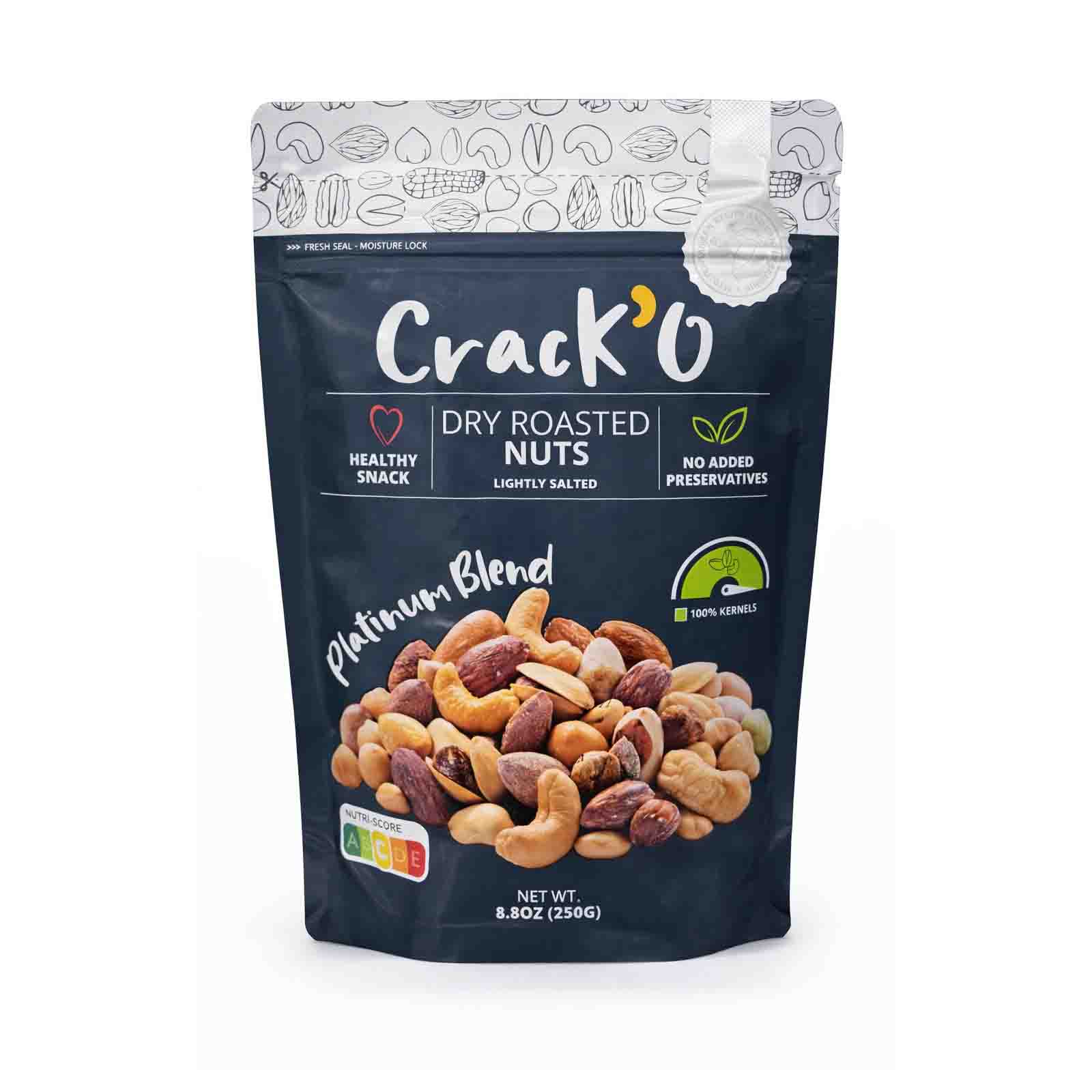 NUTS PLATINUM BLEND 100 % KERNAL CRACKO ( 250 GM )