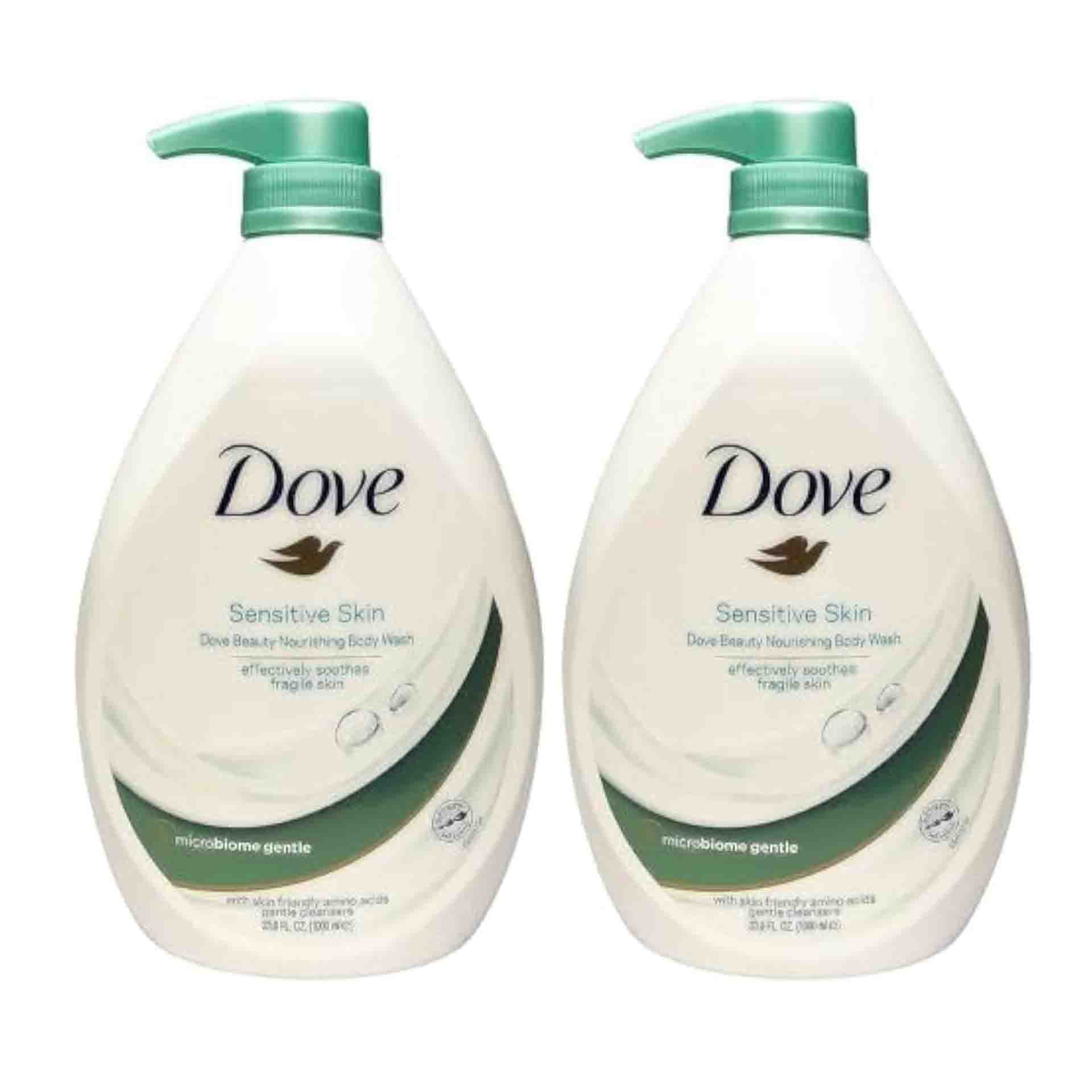 BODY WASH SENSITIVE SKIN DOVE ( 2 X 1000 ML )