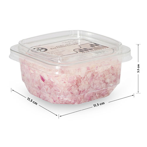  Fit Fresh Red Onion Chopped 250 g (Freshly-Prepared, Sanitized, Ready-To-Cook, No Preservatives, No Additives)