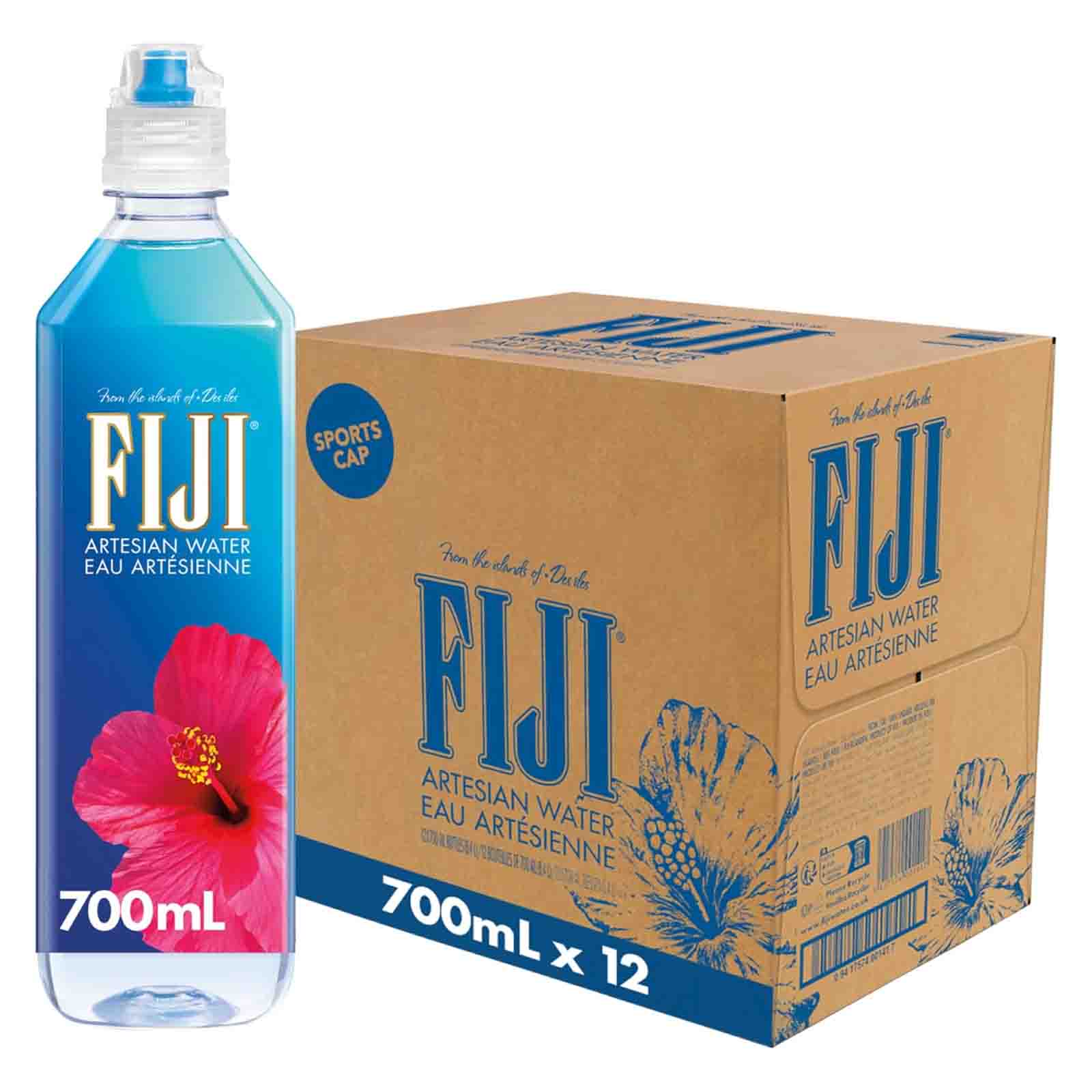 WATER NATURAL MINERAL WITH SPORTS CAP FIJI ( 2 X 6 X 700 ML )