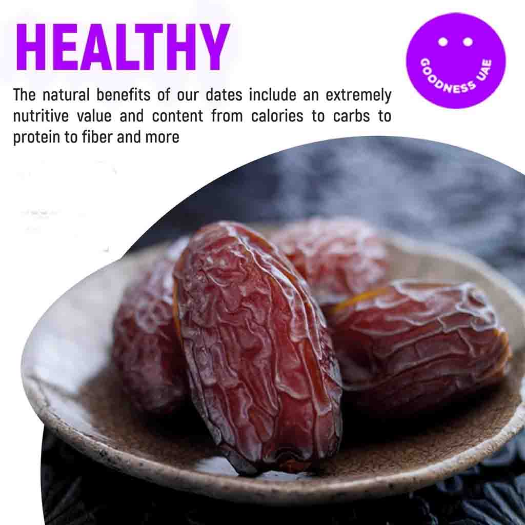  Goodness UAE  Premium Medjool Dates 500g Gift Pack – Naturally Sweet, Jumbo Size Dates from UAE – Healthy Snack, High in Fiber & Energy 