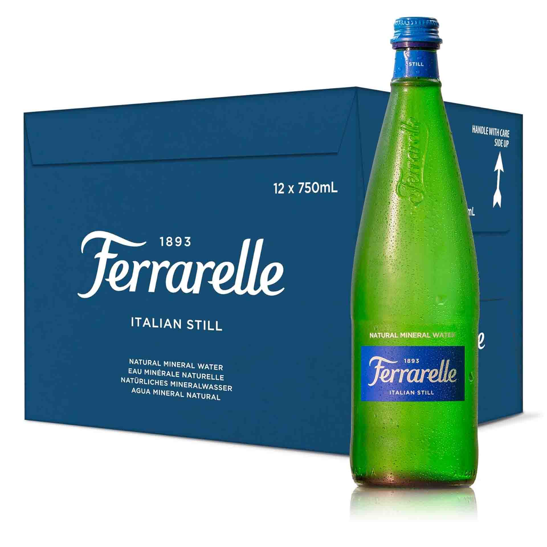 WATER STILL GLASS BOTTLE FERRARELLE ( 12 X 750 ML )