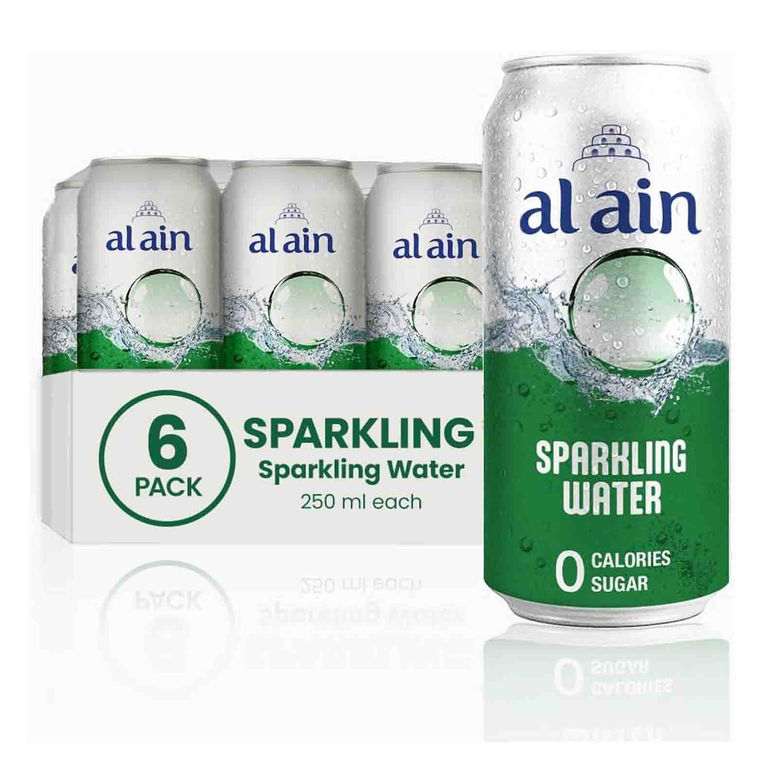 WATER SPARKLING ZERO CAN AL AIN ( 6 X 250 ML )