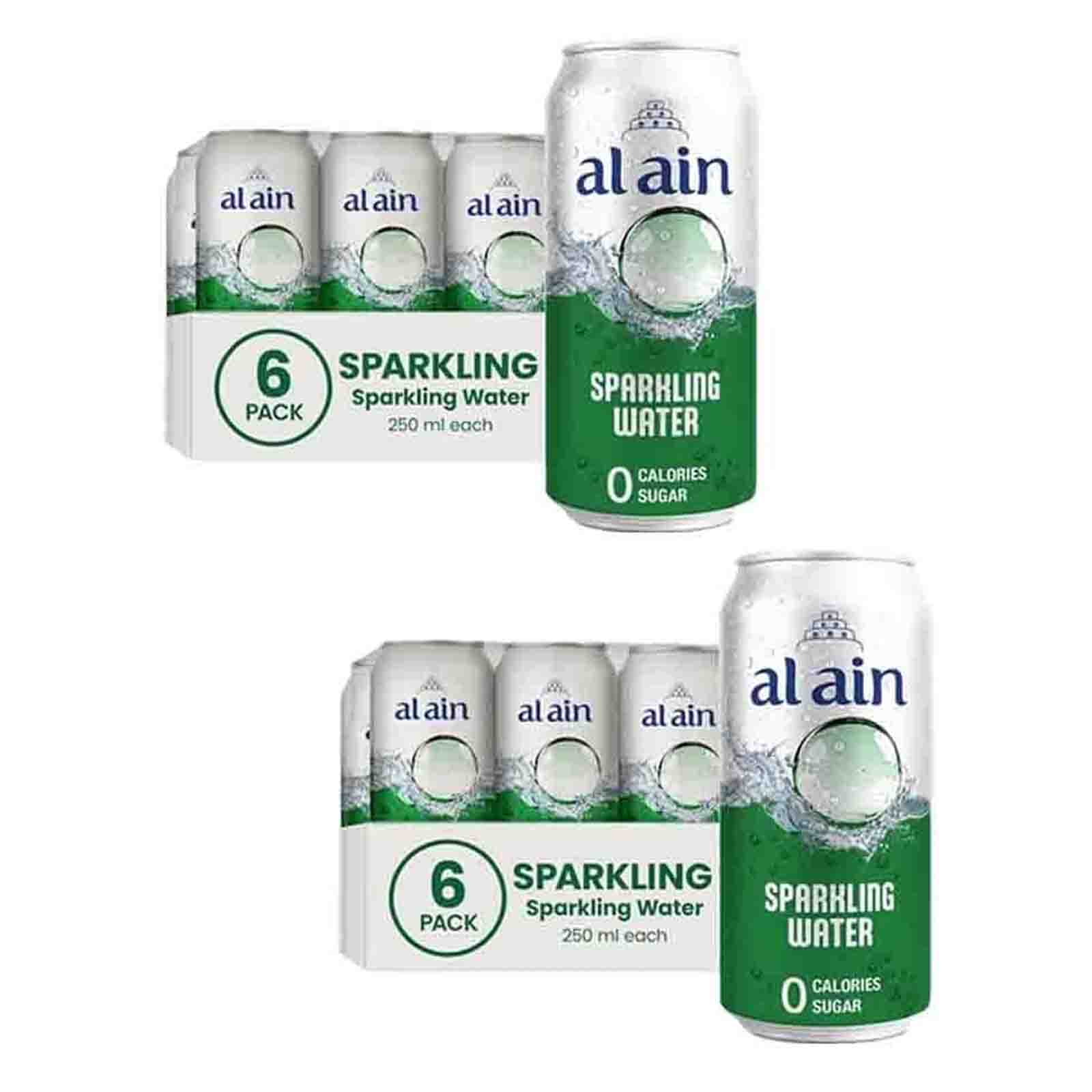 WATER SPARKLING ZERO CAN AL AIN ( 2 X 6 X 250 ML )