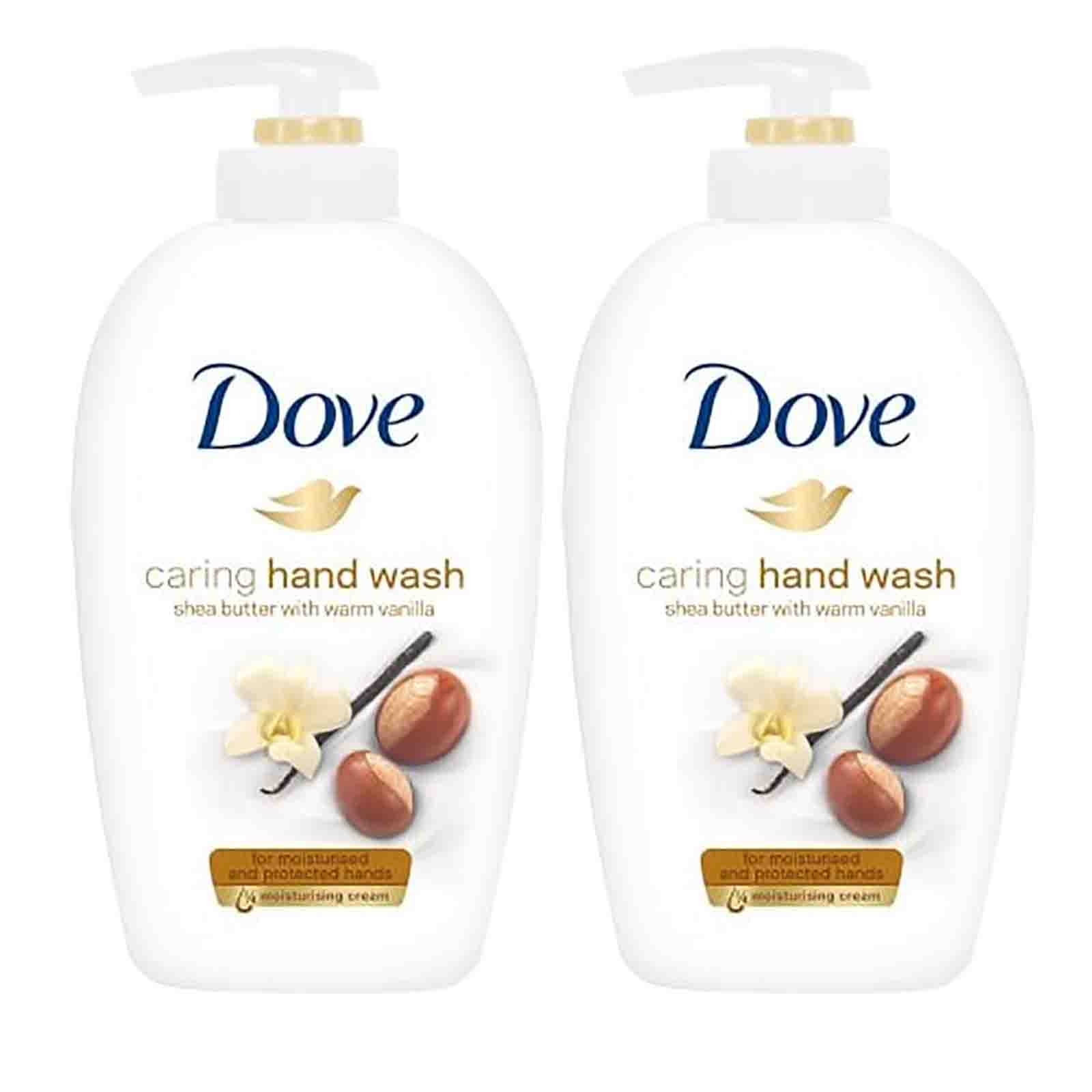  HAND WASH NOURISHING SHEA BUTTER & VANILLA SCENT DOVE ( 2 X 250 ML )