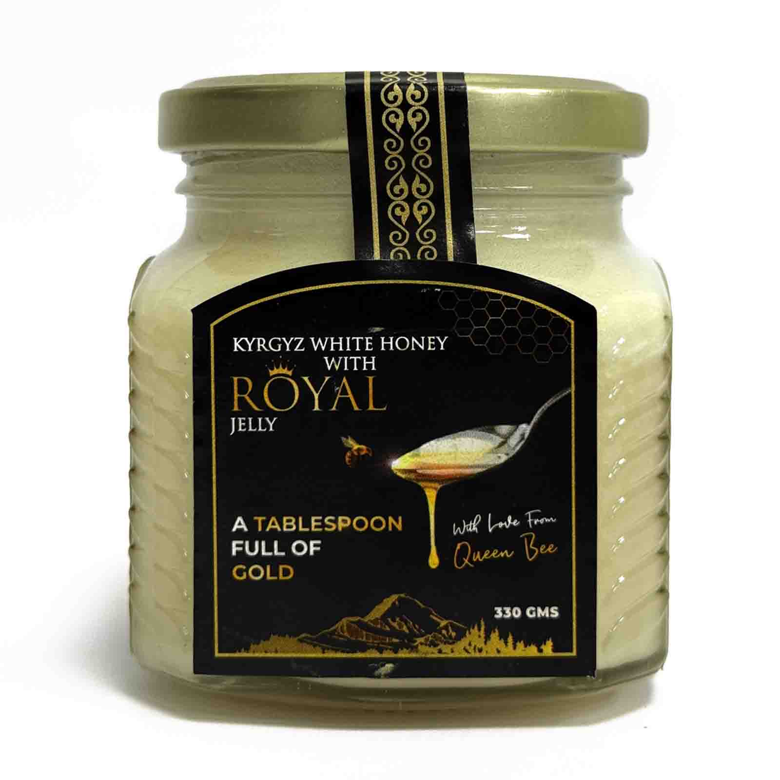 HONEY WHITE ROYAL JELLY MANAS HONEY ( 330 GM )